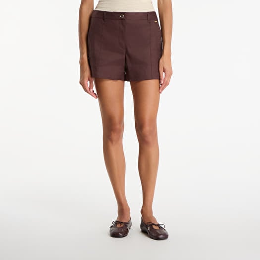 Shorts GUESS Isabeau Linen Short Regal Brown