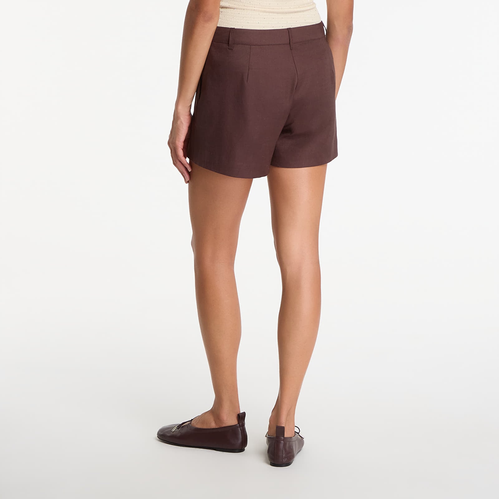 Shorts Guess Jeans Isabeau Linen Short Regal Brown