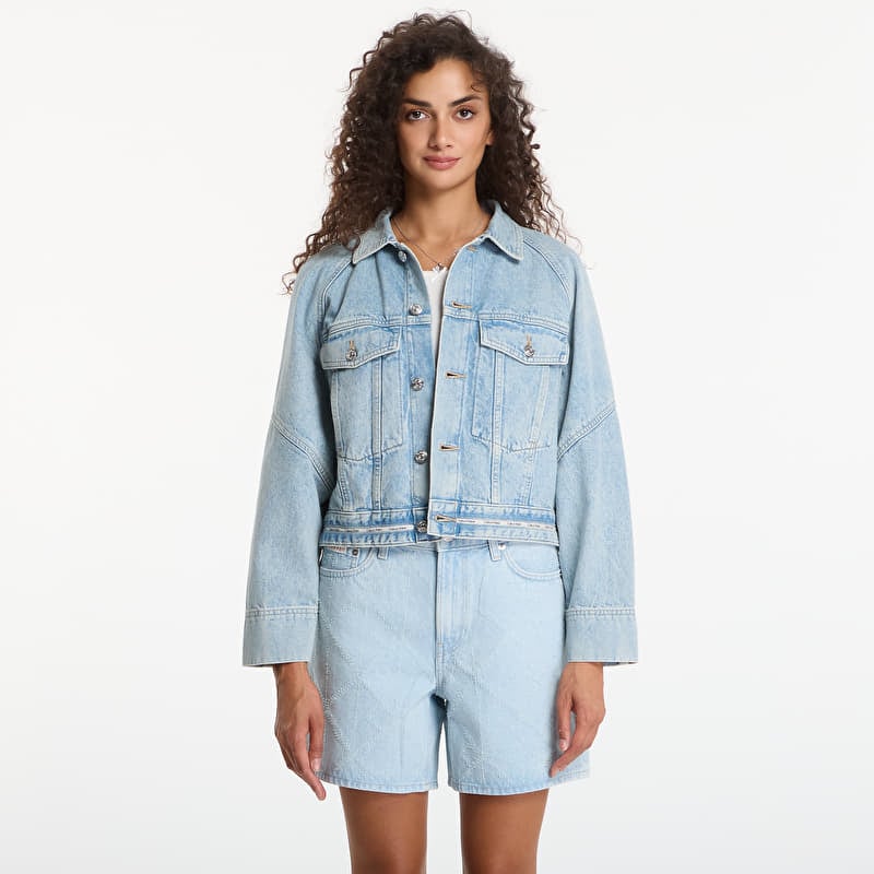 Striukė Calvin Klein Jeans Branded Boxy Denim Jacket Fresh Water