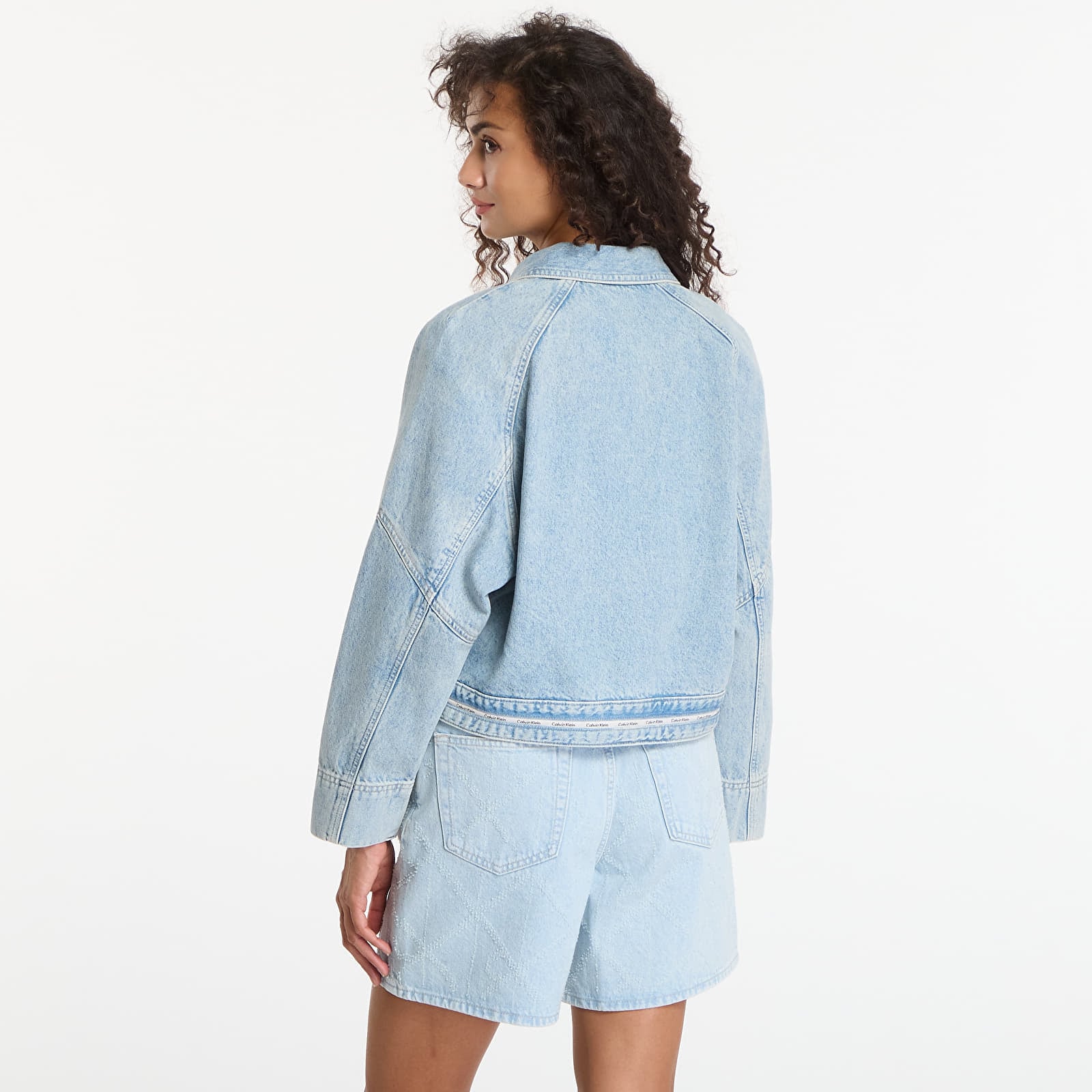 Jacken Calvin Klein Jeans Branded Boxy Denim Jacket Fresh Water