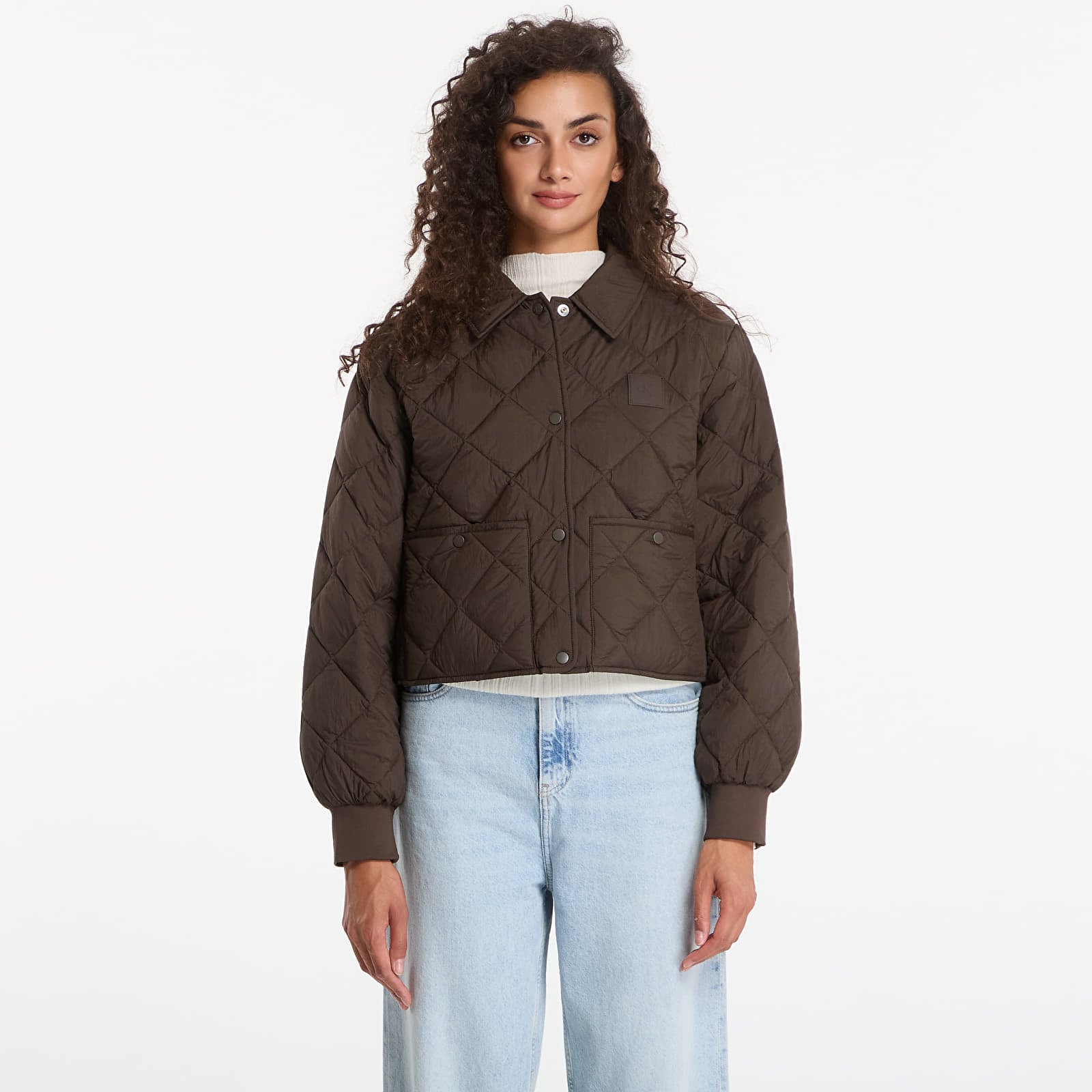 Куртки Calvin Klein Jeans Ulw Short Seasonal Quilted Liner Jacket Dark Coffee