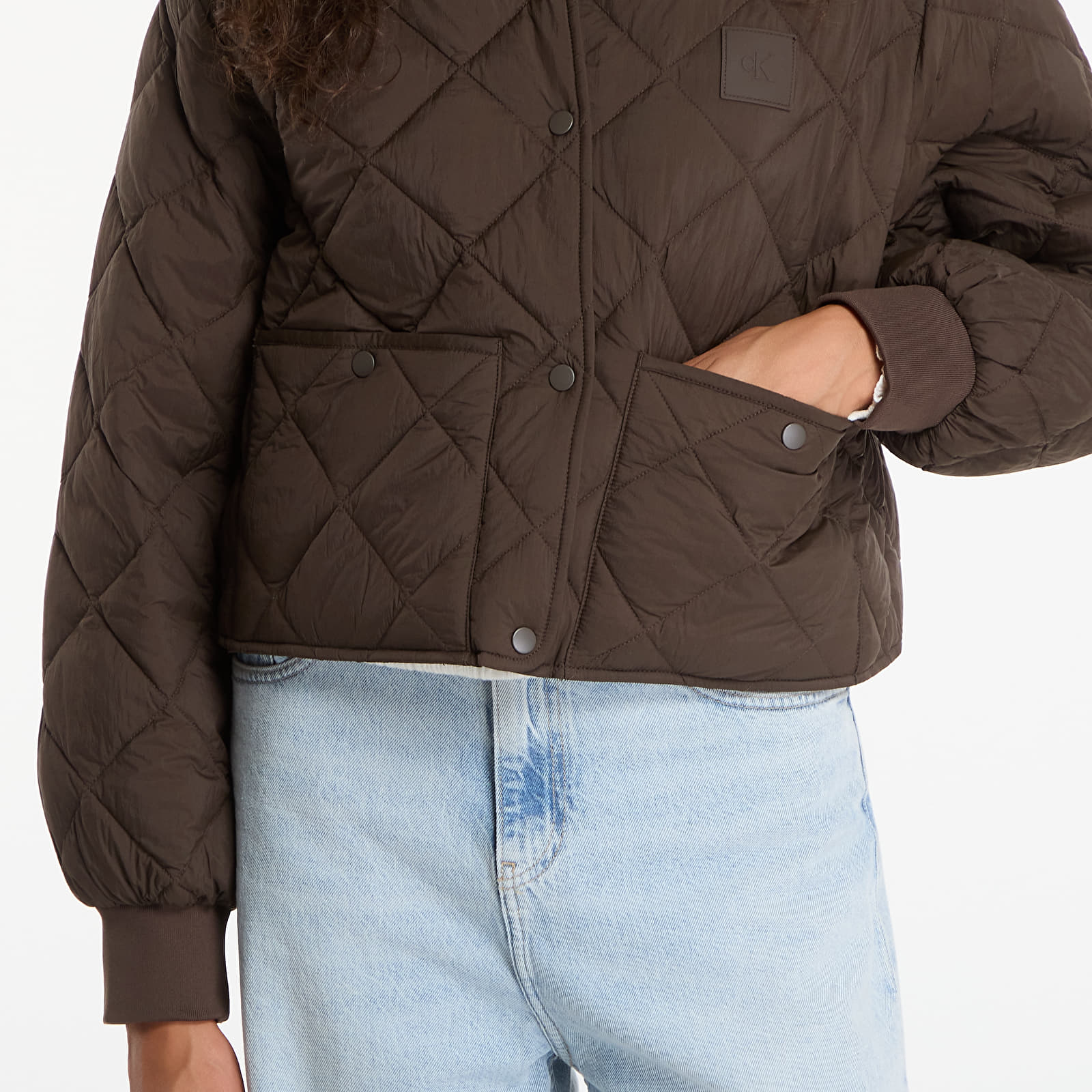 Куртки Calvin Klein Jeans Ulw Short Seasonal Quilted Liner Jacket Dark Coffee