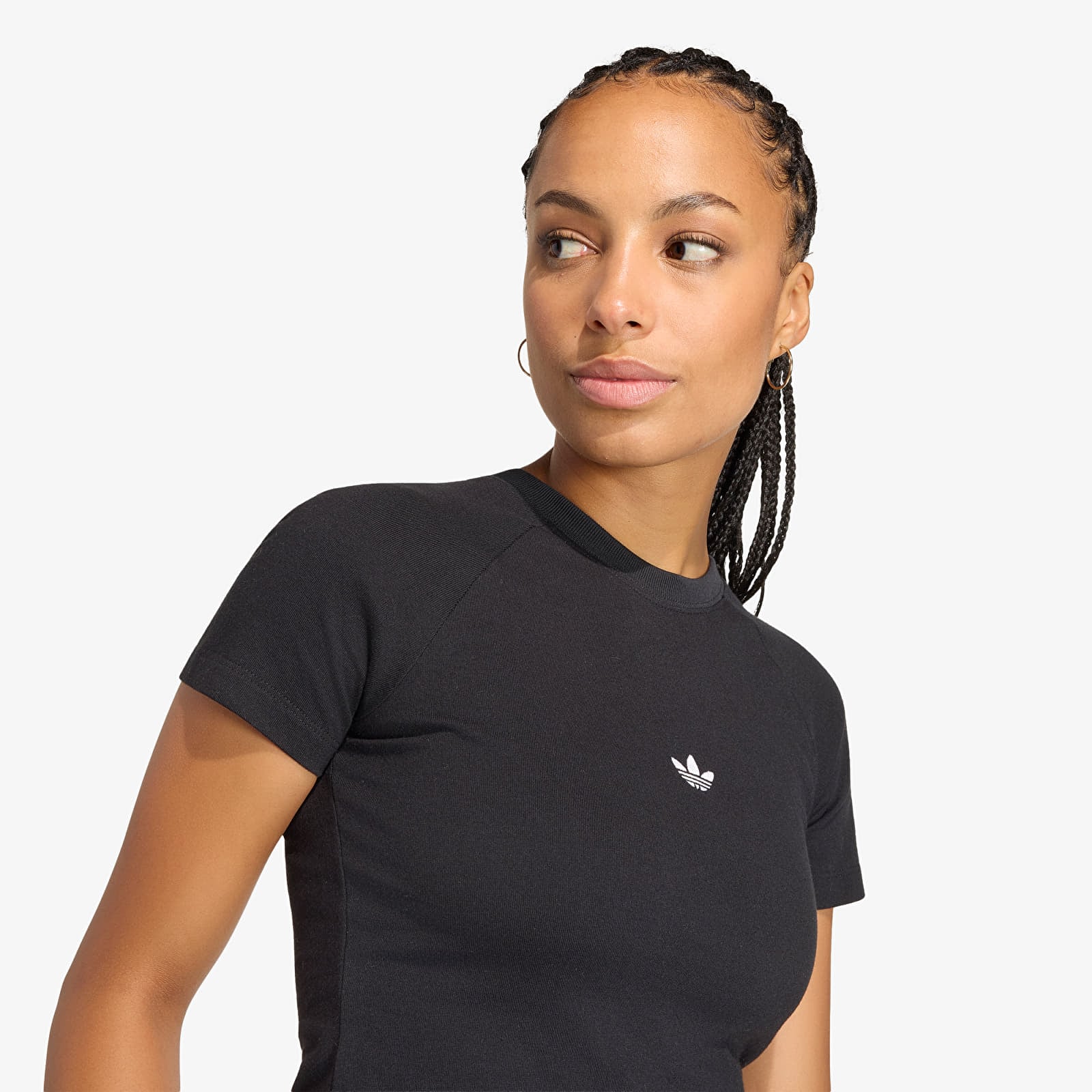 Ženske majice  adidas Essentials Slim T-Shirt Black
