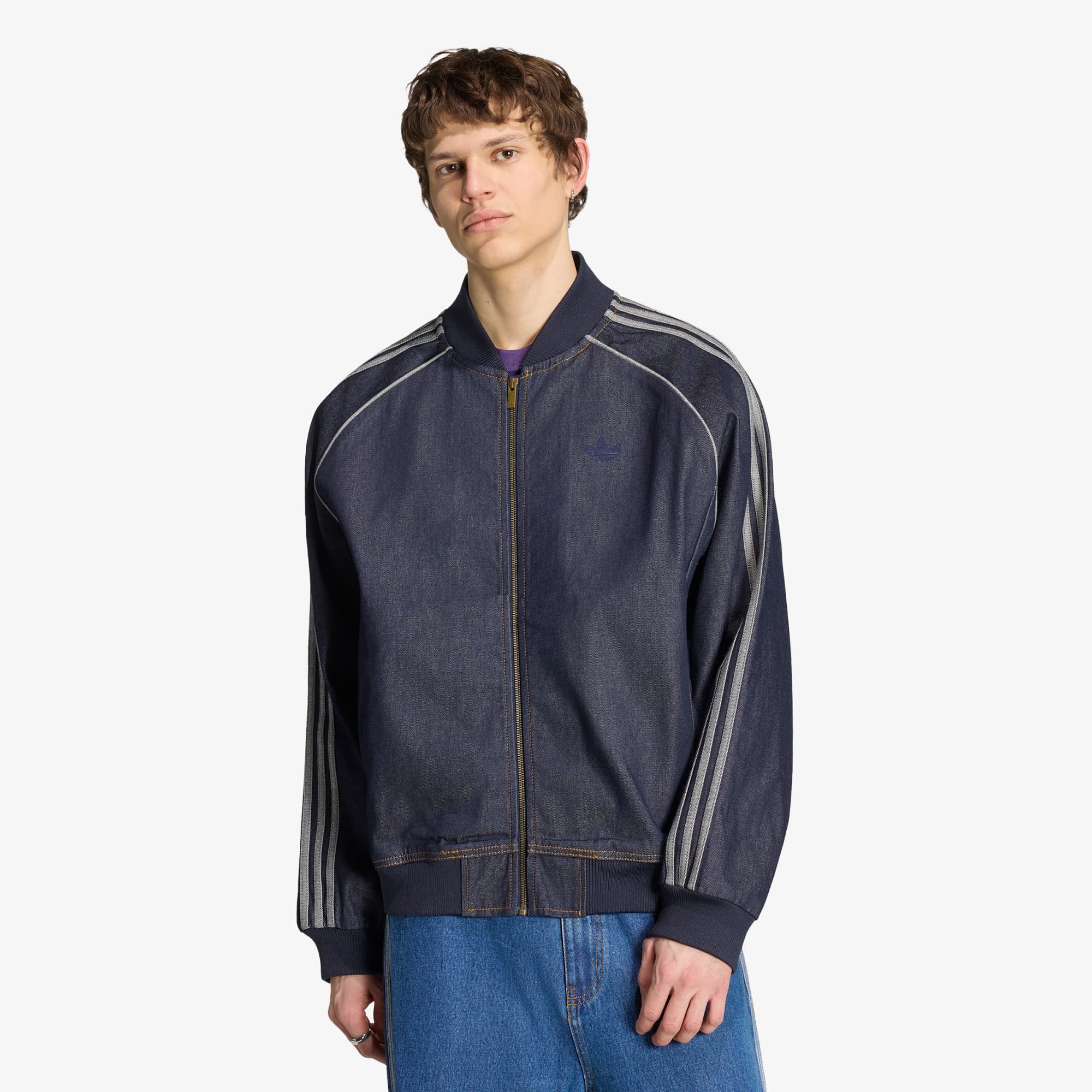 Veste adidas SST Adicolor Denim Tracktop Indigo Denim M 100$