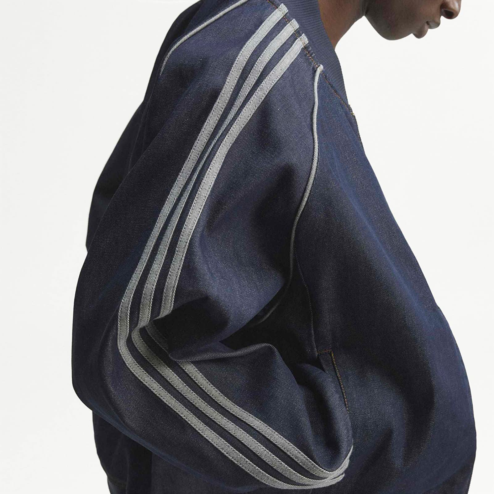 Herrenjacken adidas SST Adicolor Denim Tracktop Indigo Denim