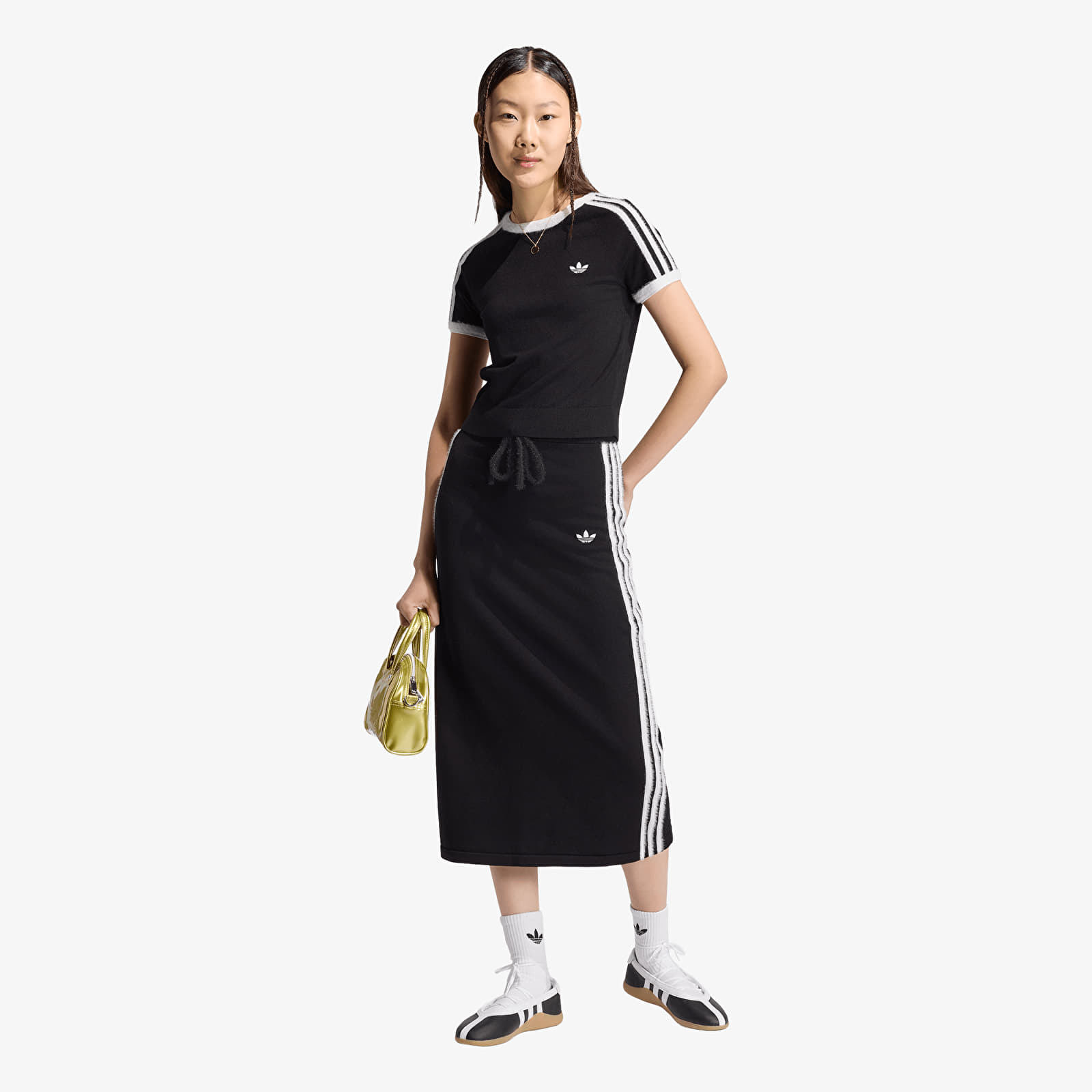 Dámske sukne adidas Knitted Skirt Black/ White
