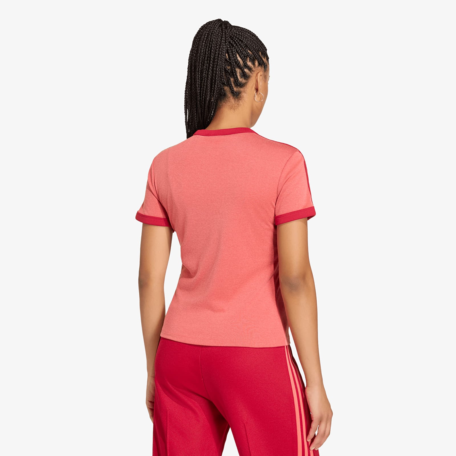 Women's T-shirts adidas Heather 3s Cali T-Shirt Team Victory Red/ Preloved Scarlet/ Team Victory Red