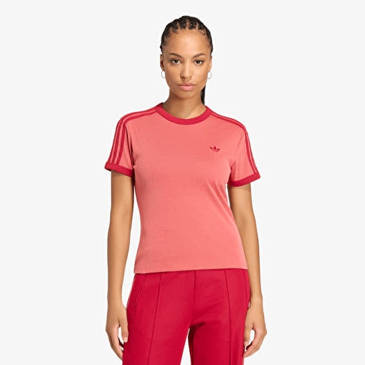 Maglietta adidas Heather 3s Cali T-Shirt Team Victory Red/ Preloved Scarlet/ Team Victory Red