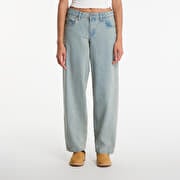 Urban Classics Ladies Mid Waist 90´s Jeans New Light Blue Dirty Washed