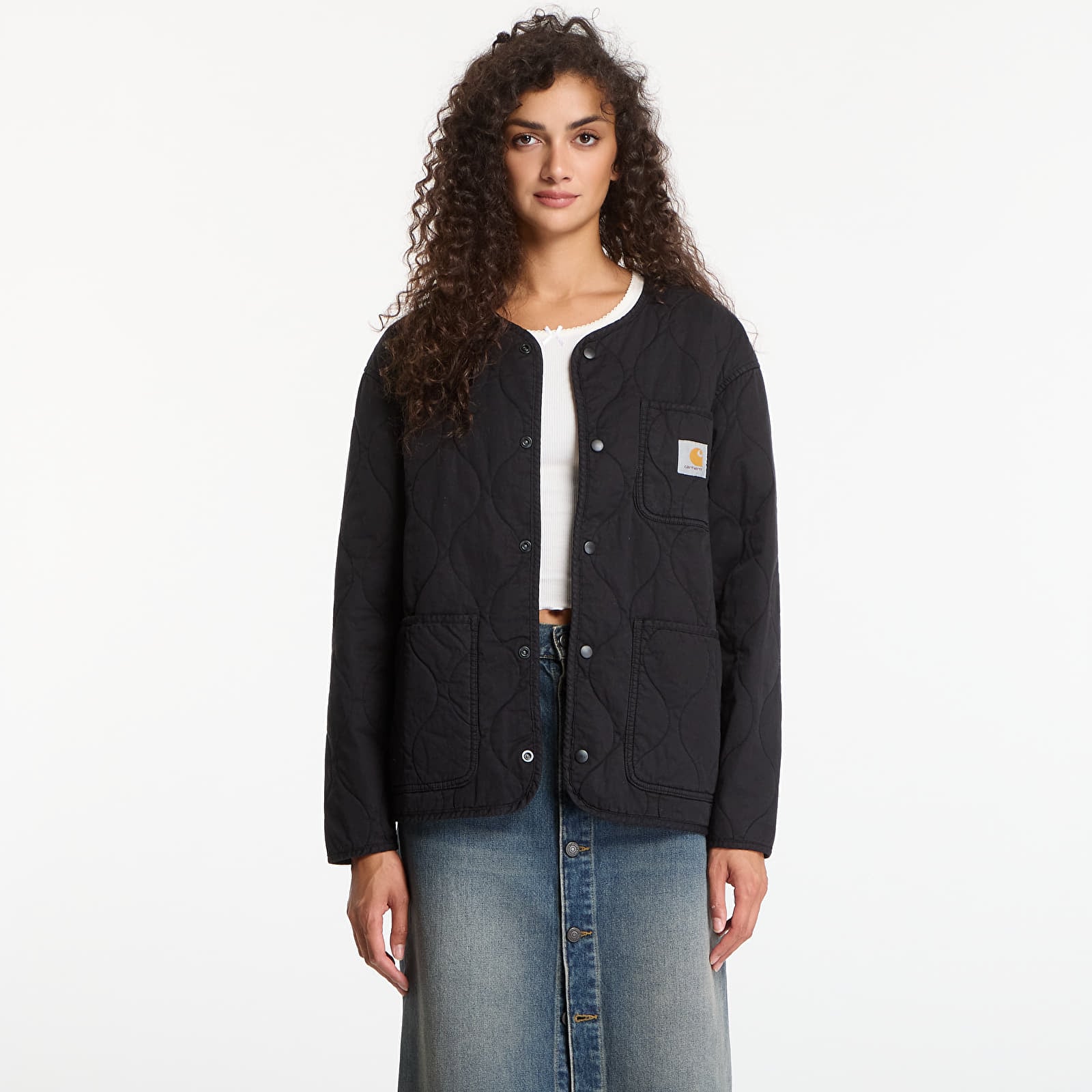 Jakker for menn Carhartt WIP Skyton Liner Black