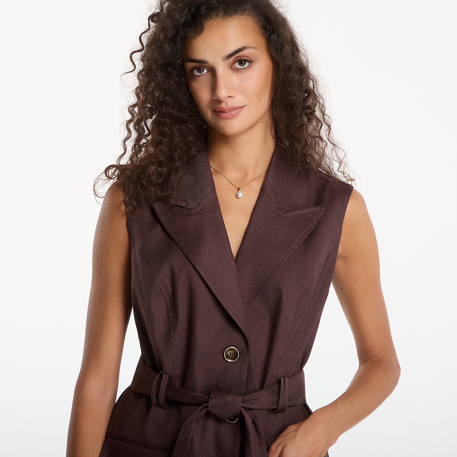 Vests GUESS Sl Carla Blazer Regal Brown