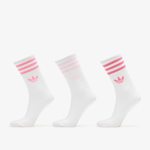adidas 3-Stripes Crew Socks 3-Pack Bliss Pink/ Clear Pink/ Pink Fusion