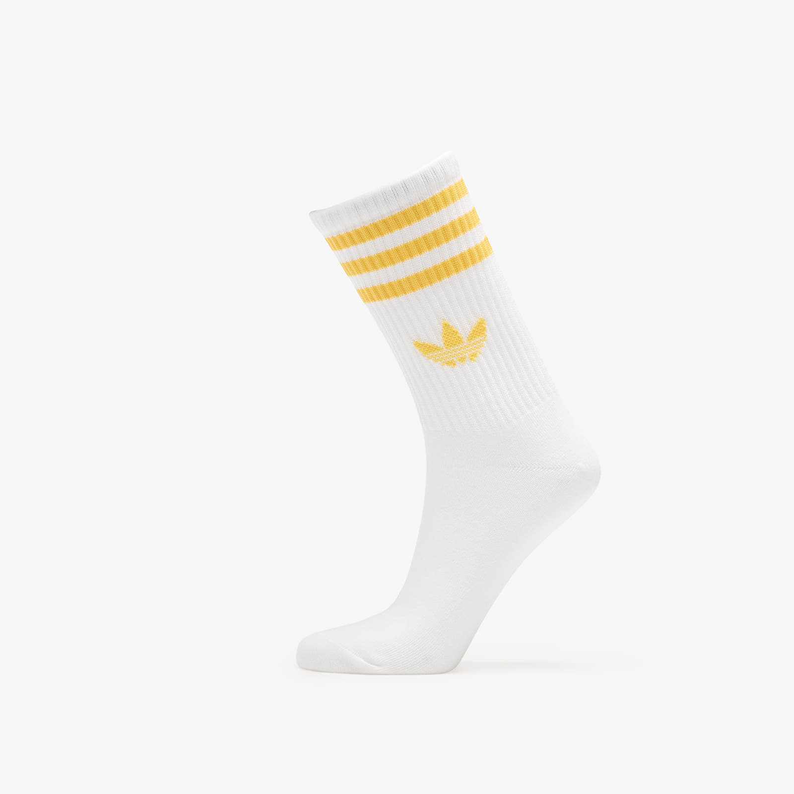 Men's socks adidas 3-Stripes Crew Socks 3-Pack White/ Lucid Pink/ Preloved Scarlet