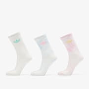 adidas Tie Dye Crew Socks 3-Pack Off White/ Wonder Beige/ Dark Brown