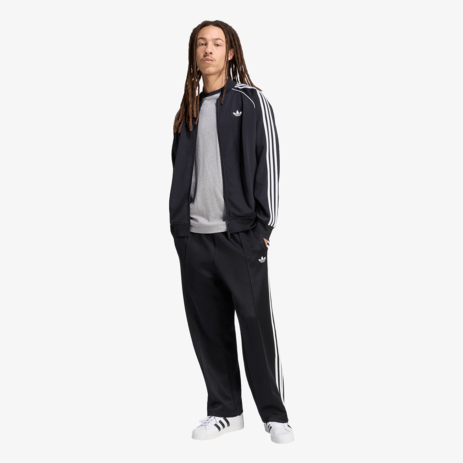 Muške jakne adidas Adicolor Classics Loose Track Top Black