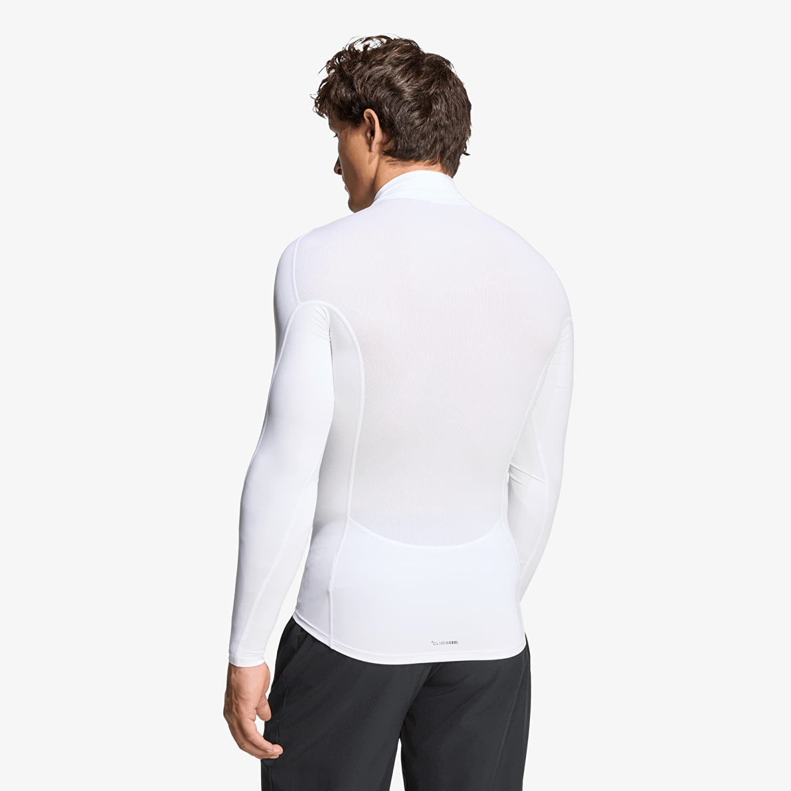 Men's T-shirts adidas Training Mockneck Long Sleeve T-Shirt White