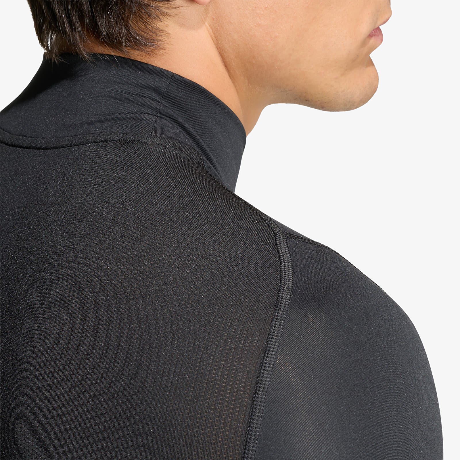Miesten T-paidat adidas Techfit Compression Training Mock Neck Long Sleeve T-Shirt Black
