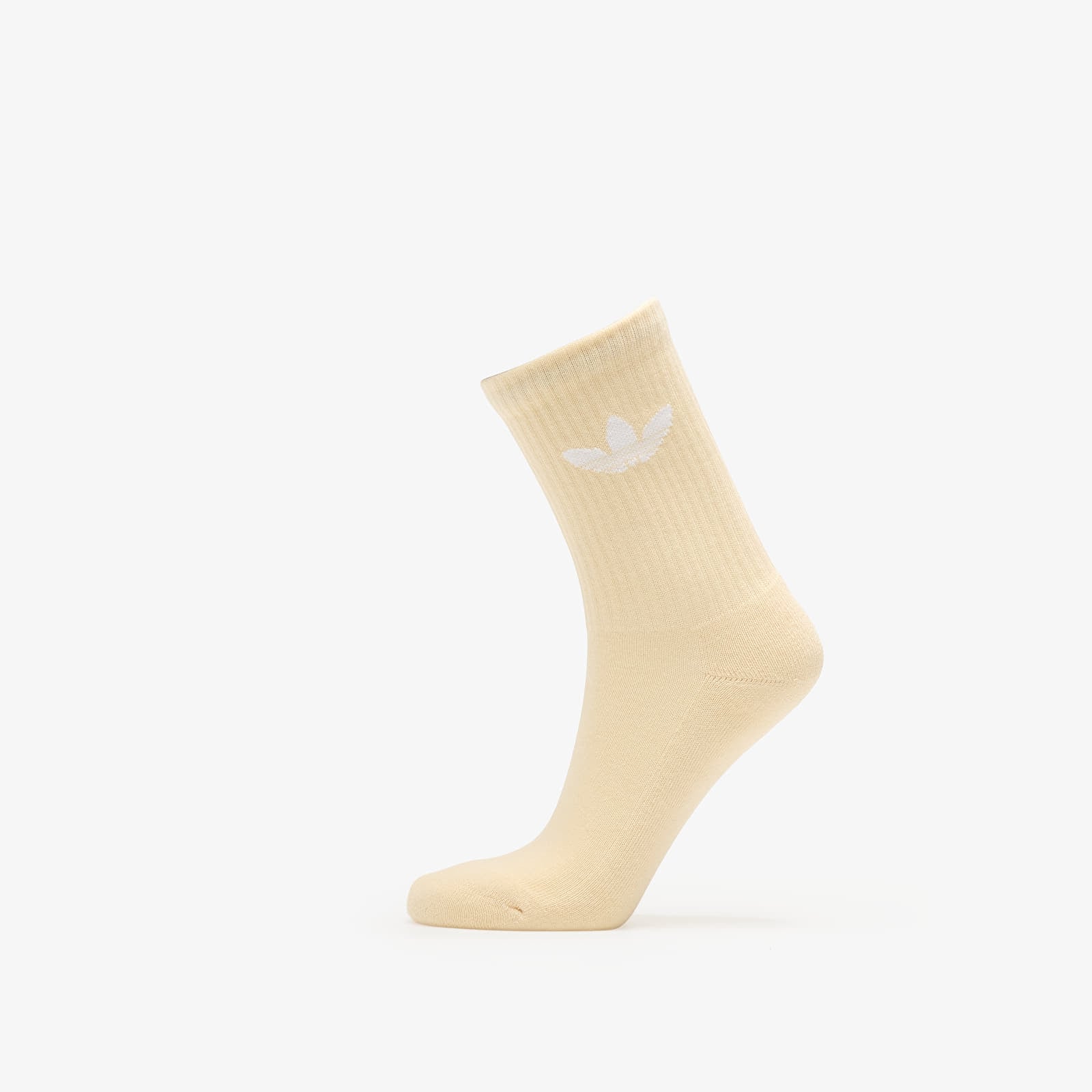 Pánské ponožky adidas Trefoil Cushion Crew Socks 6-Pack Cream White/ Wonder Quartz