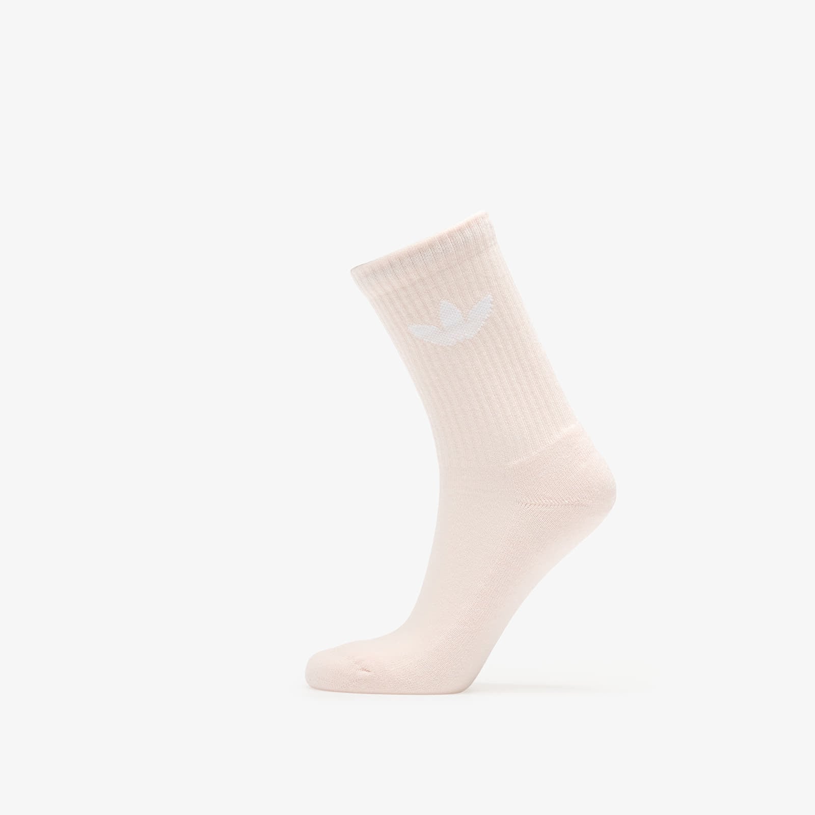 Pánské ponožky adidas Trefoil Cushion Crew Socks 6-Pack Cream White/ Wonder Quartz