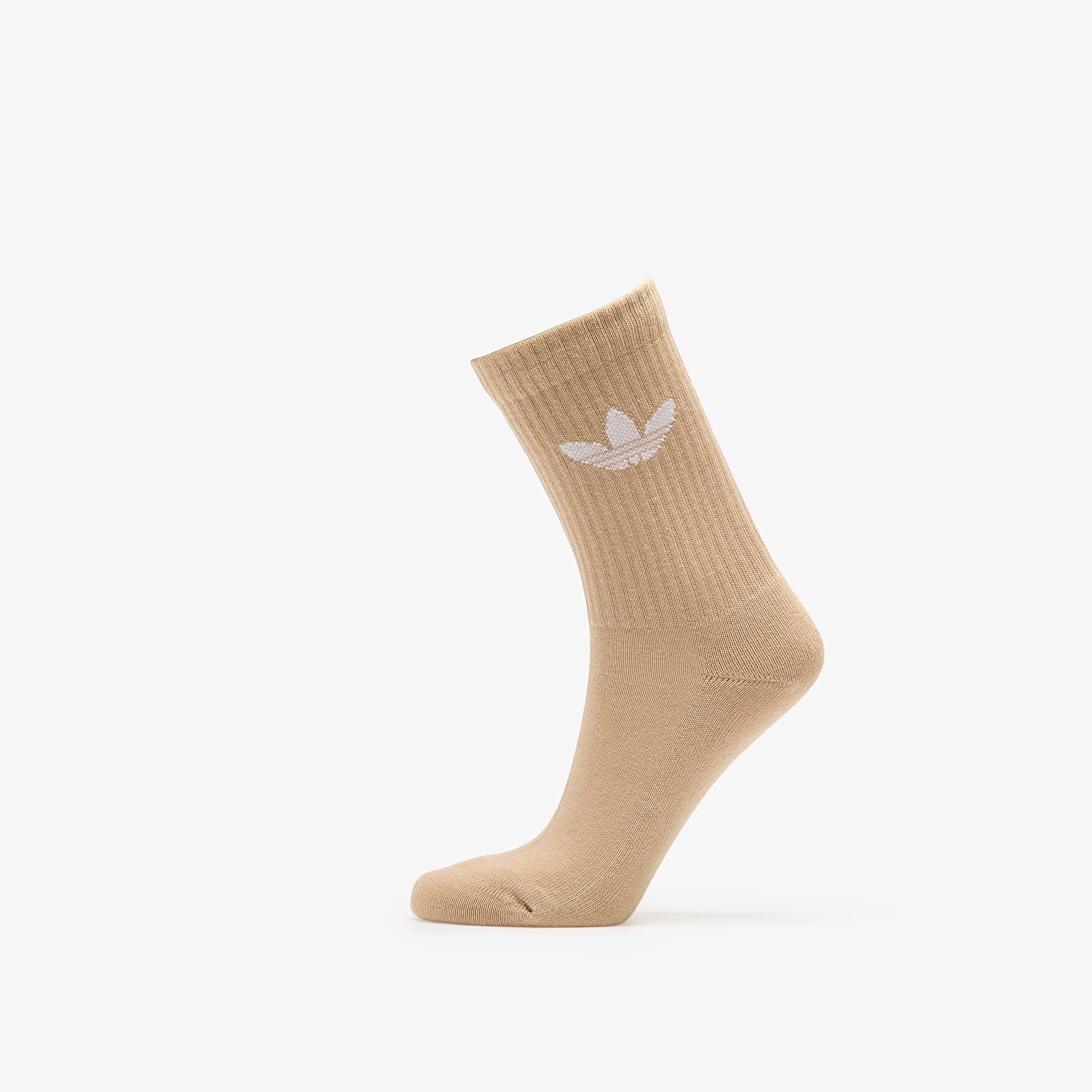 Pánské ponožky adidas Trefoil Cushion Crew Socks 6-Pack Cream White/ Wonder Quartz