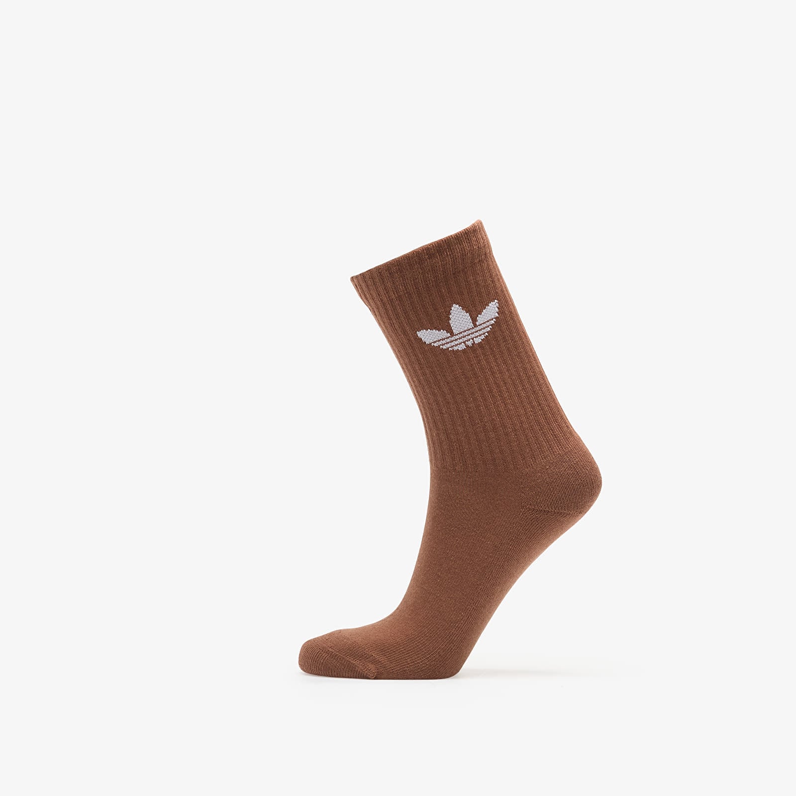Pánské ponožky adidas Trefoil Cushion Crew Socks 6-Pack Cream White/ Wonder Quartz