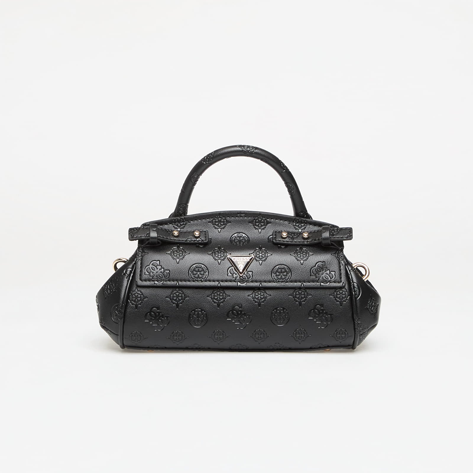 Handbags GUESS Diana Mini Top Handle Flap Black Logo