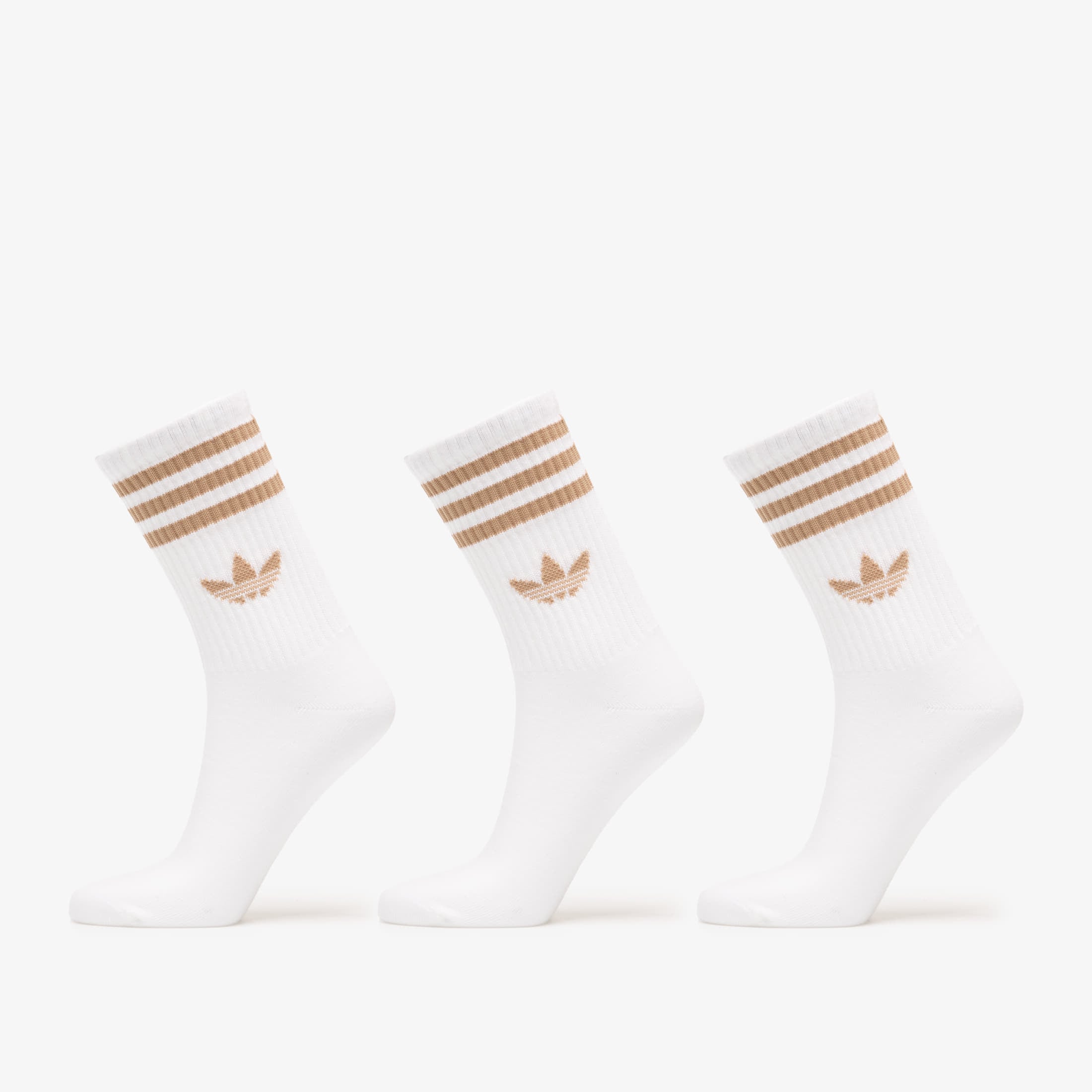adidas 3-Stripes Crew Socks 3-Pack White Cardboard M 13$