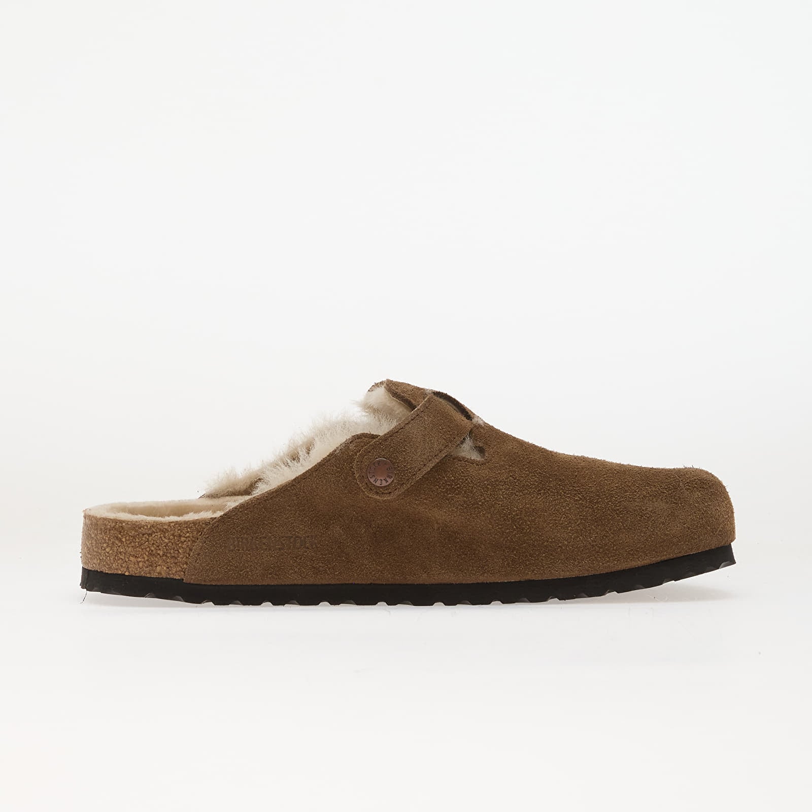 Vīriešu čības un apavi Birkenstock Boston Shear LEVE Dark Tea