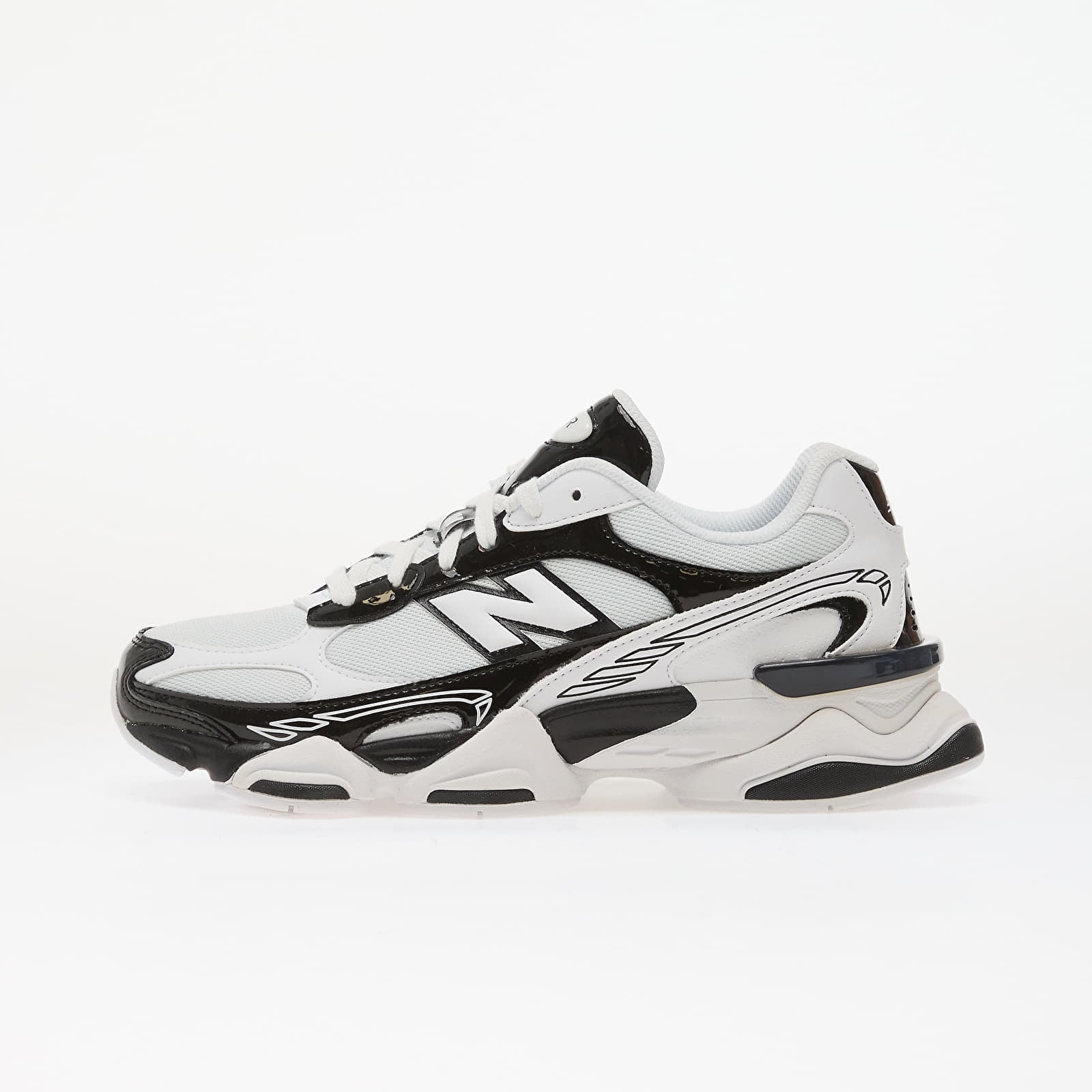 Men's sneakers and shoes New Balance 9060 Black/ White