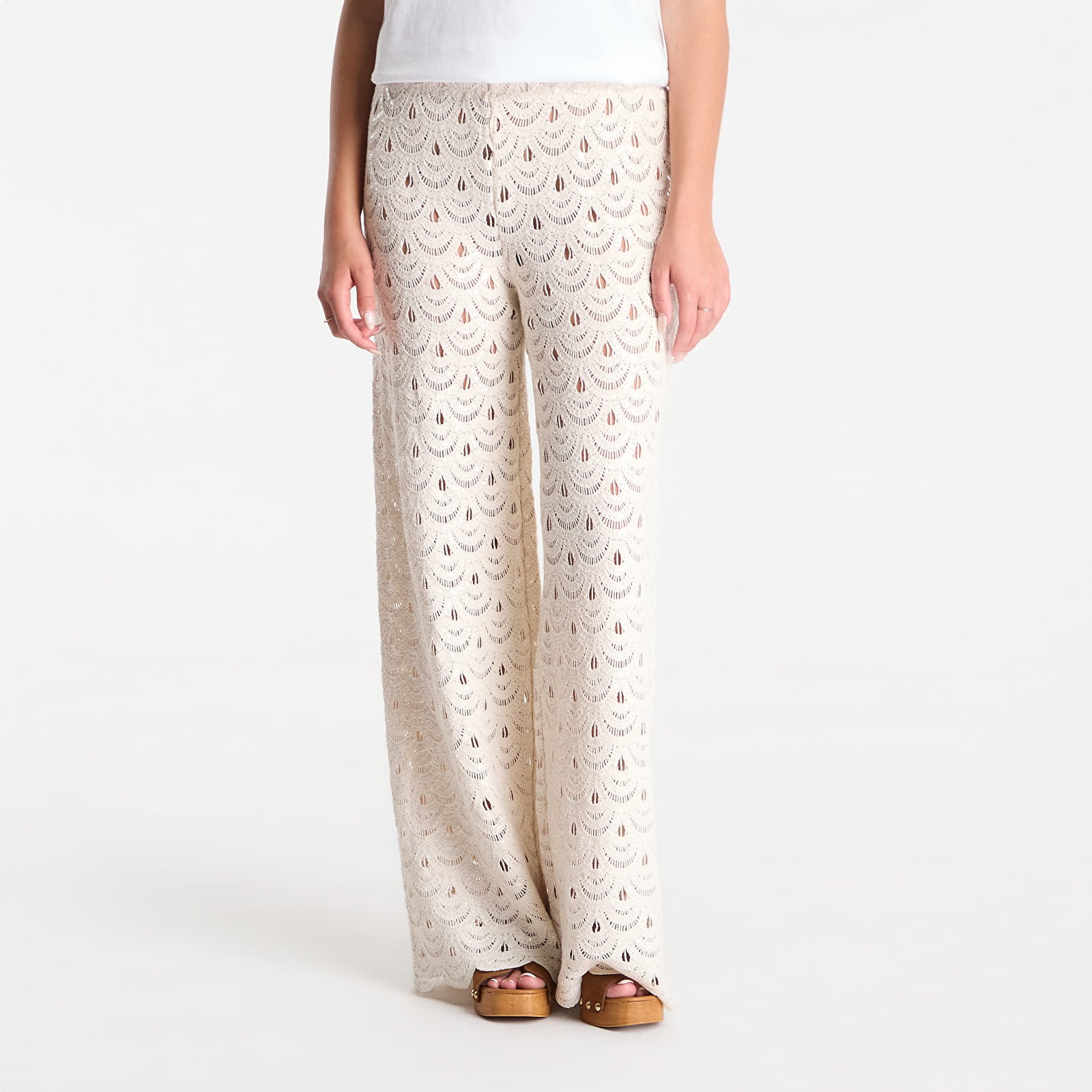 Pants MC2 Saint Barth Inez Pant Crochet Shell Paillettes