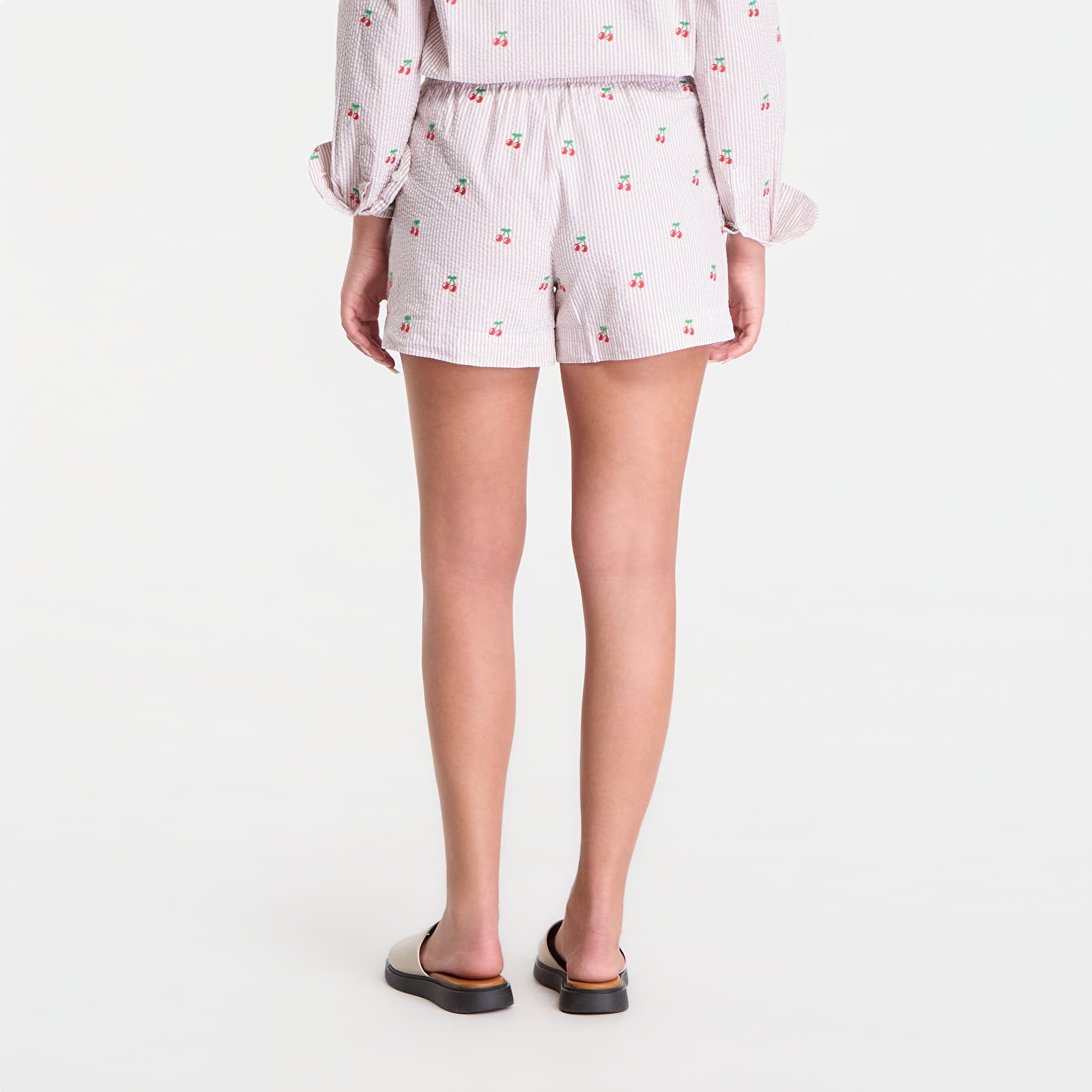 Korte broeken MC2 Saint Barth Meave Short Pant Seersucker Stripes V Cherry