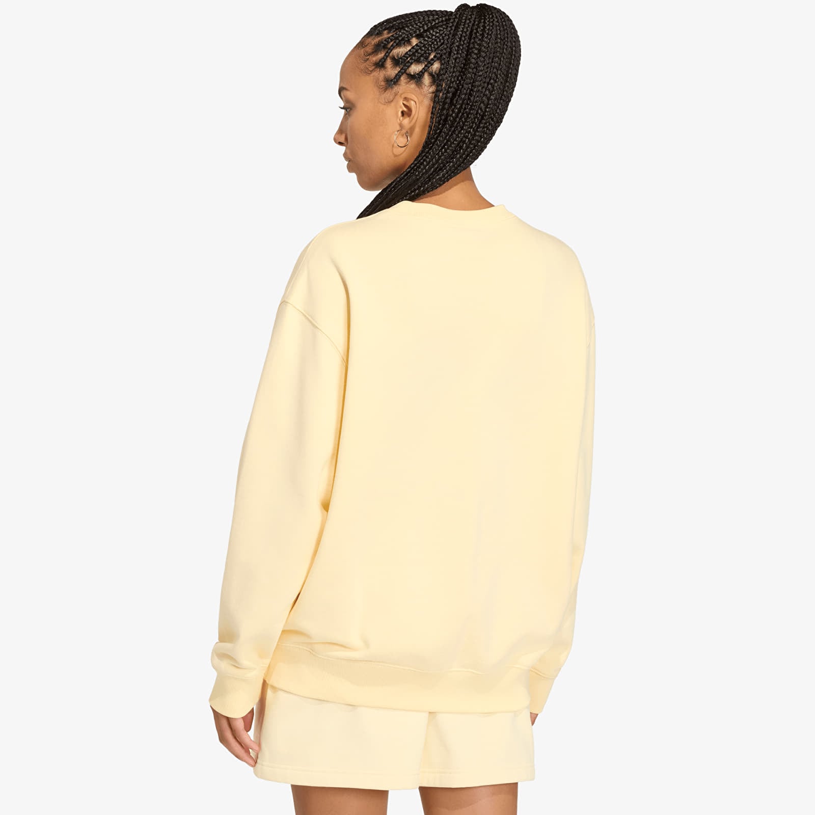 Hettegensere og sweatshirts adidas Essentials Crew Long French Terry Sweatshirt Warm Vanilla