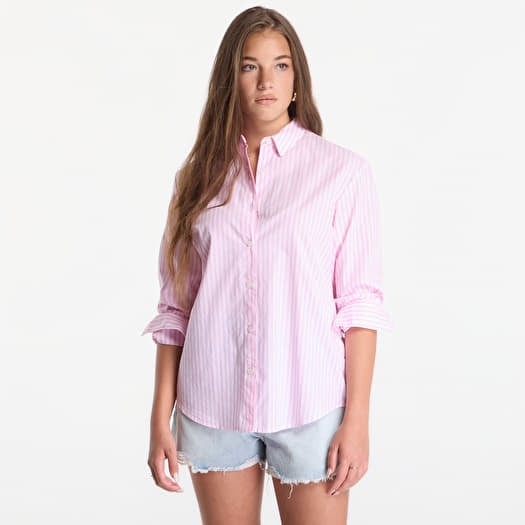 Shirt MC2 Saint Barth Brigitte Embry Shirt Cotton Stripes V Snoopy Bonjour