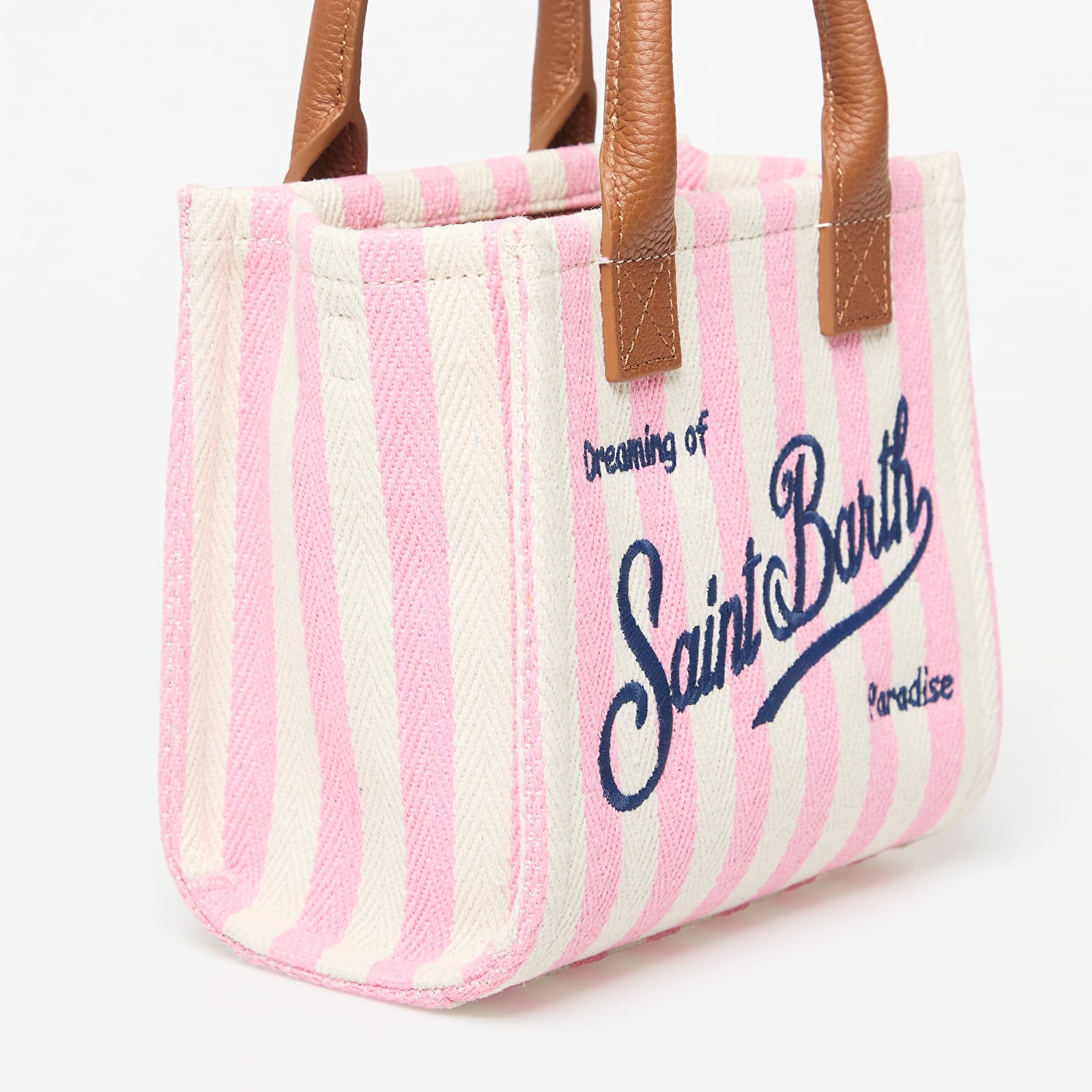 Τσάντες MC2 Saint Barth Vanity Bag Mini Bag HB Stripes Leather