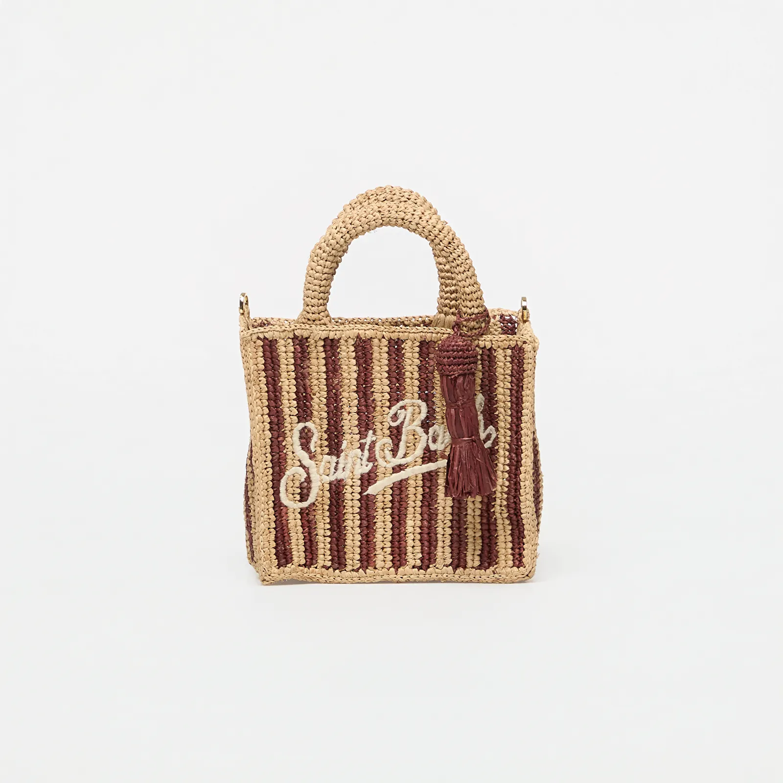 Kabelky MC2 Saint Barth Vanity Mini Raffia Bag Stripes Mini V