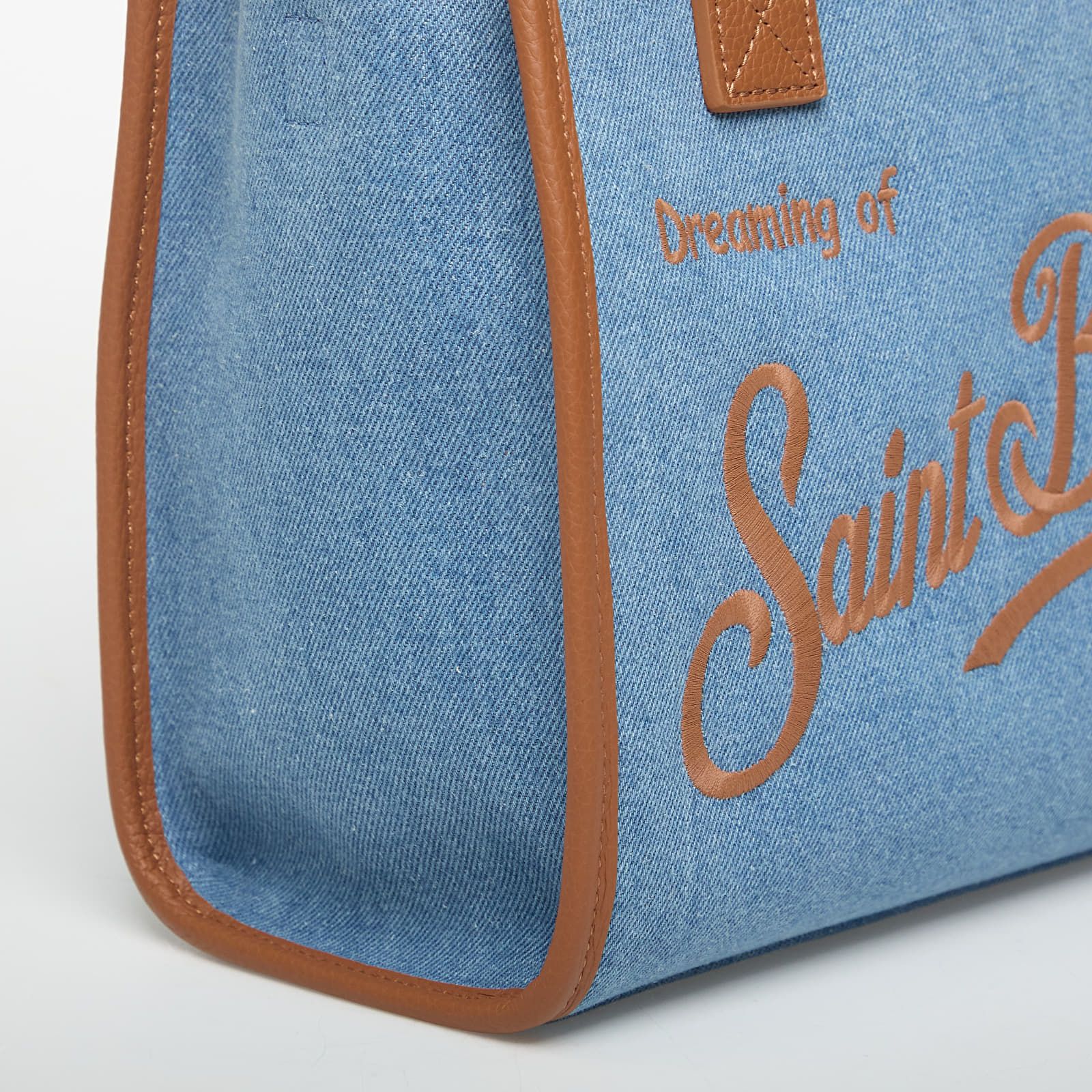 Rokassomas MC2 Saint Barth Vanity Bag Midi Bag Denim Grain Leather