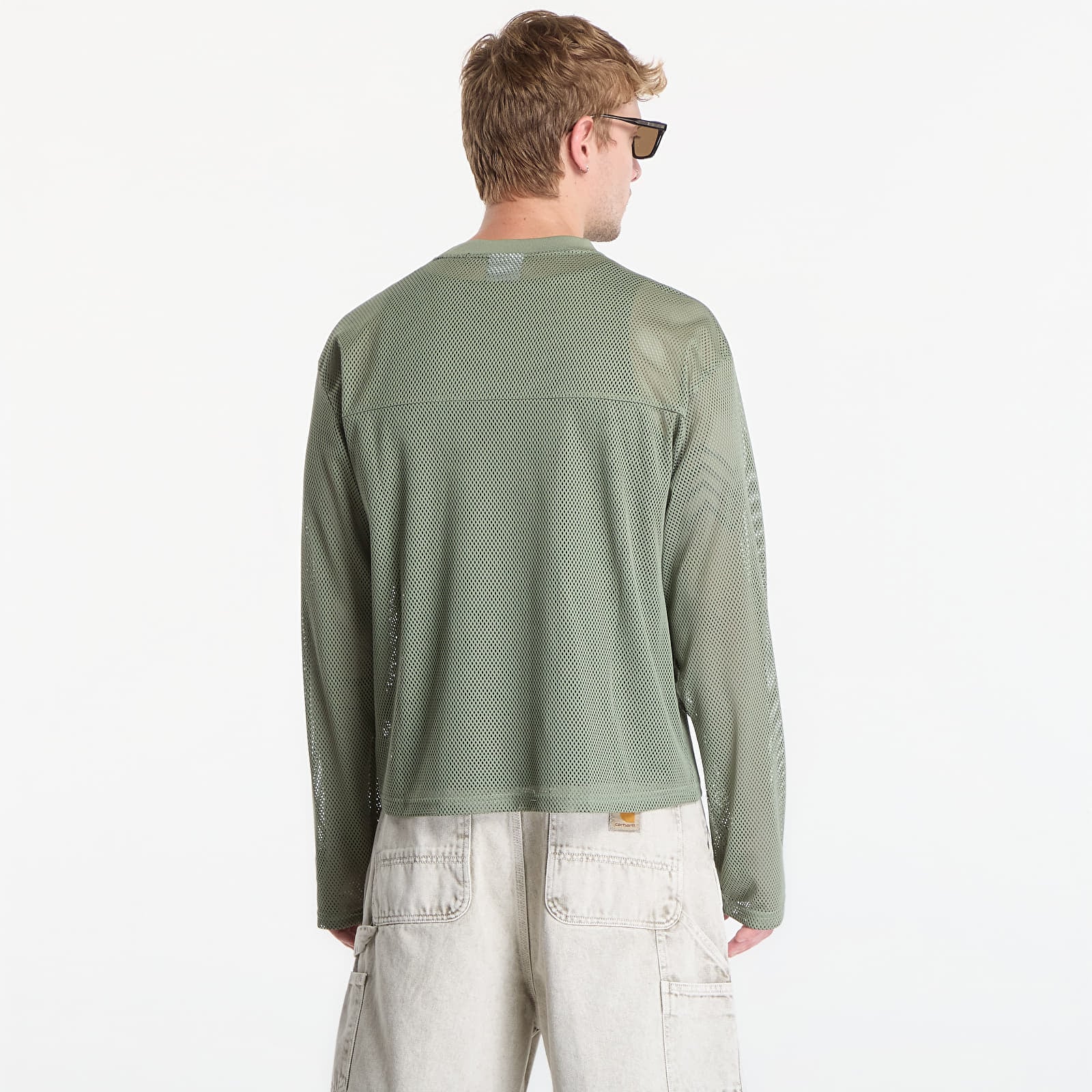 T-shirts Karl Kani Stencil Mesh Boxy Longsleeve Green