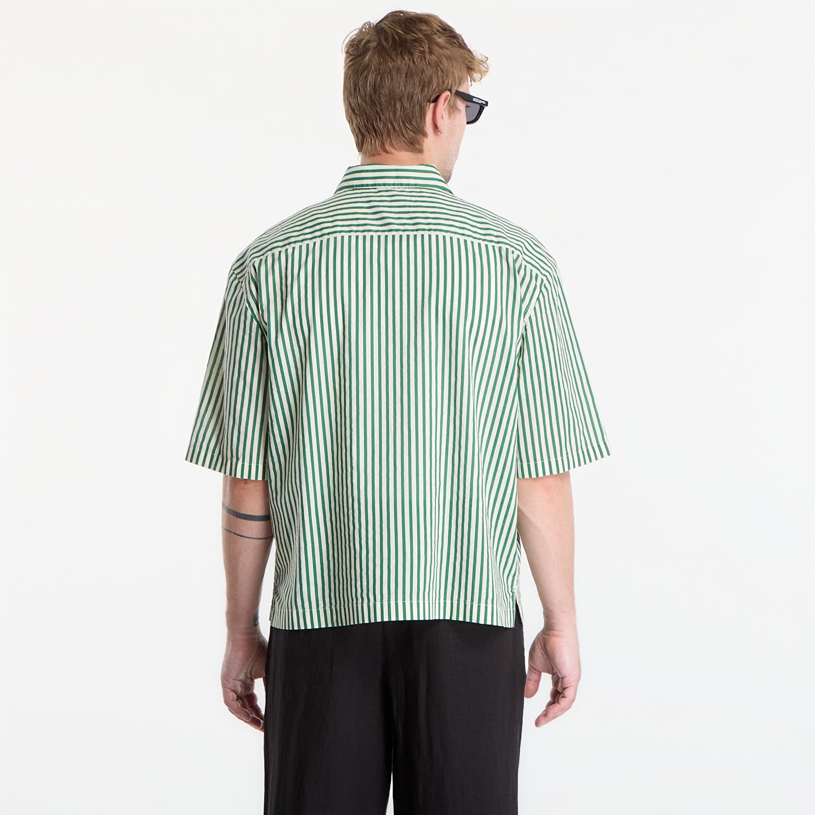 Chemises AllSaints Chopin Ss Shirt White/ Green