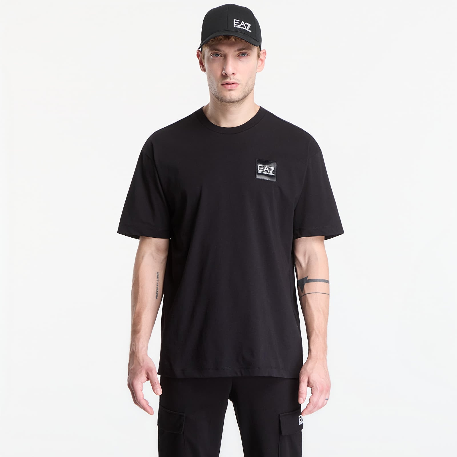 T-shirts EA7 Emporio Armani Train Logo Series M Premium Te Black