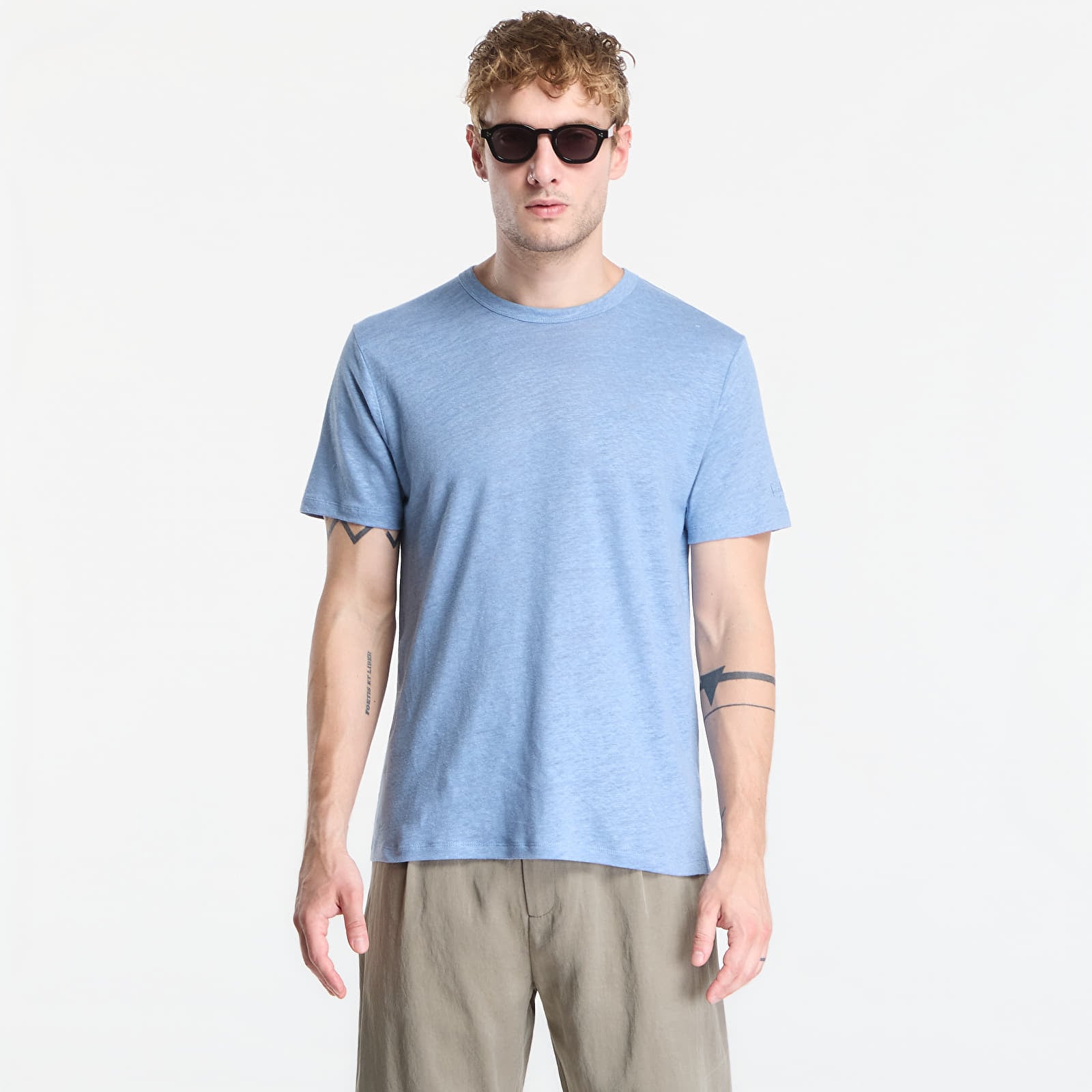 T-shirts MC2 Saint Barth Ecstasea N T-Shirt Linen Dusty Blue