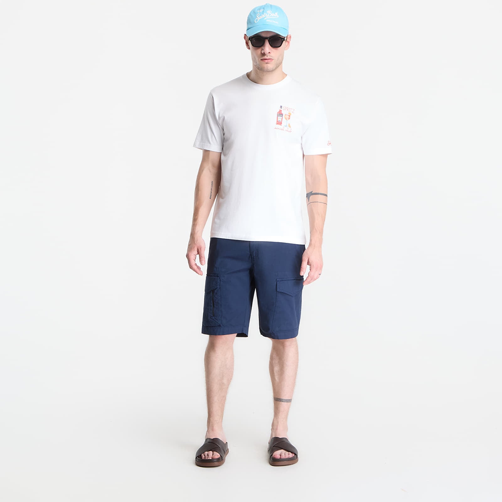 Kraťasy MC2 Saint Barth Wake Short Pant Blue Navy