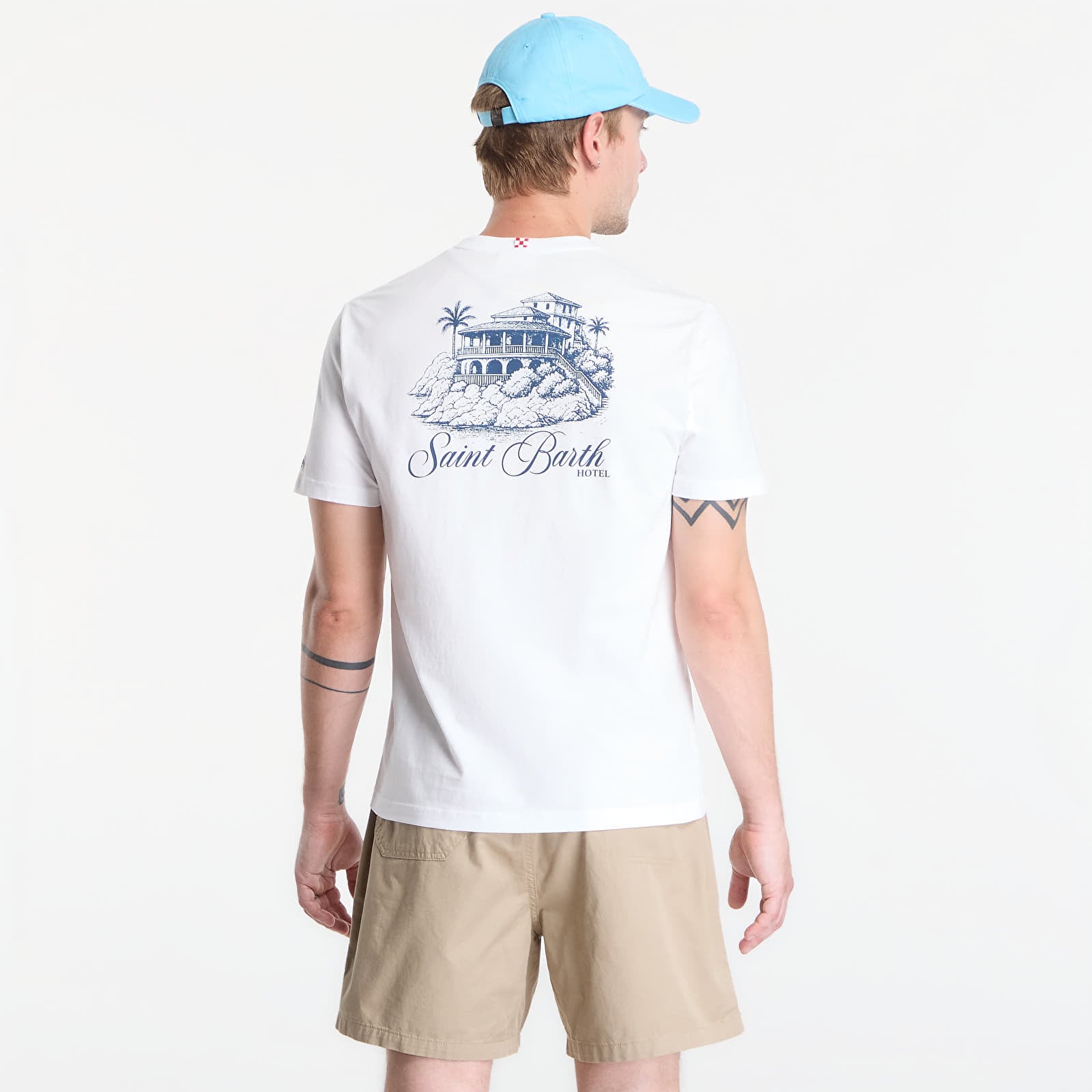 Koszulki MC2 Saint Barth Portland T-Shirt SB Hotel