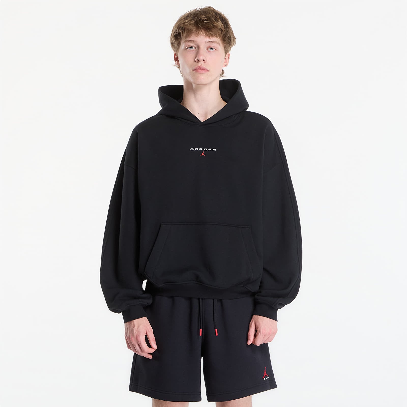 Pánske mikiny Jordan Flight Fleece Hoodie Black