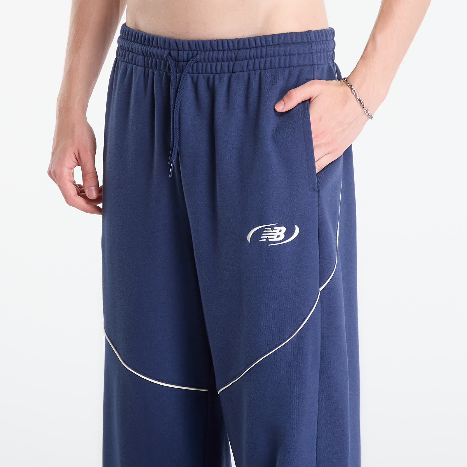 Byxor för män New Balance Trackside French Terry Pant Nb Navy