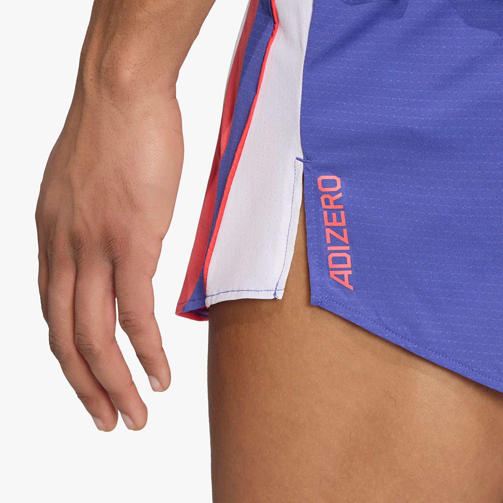 Pánské kraťasy adidas ADIZERO Archive Running Shorts Dual Indigo/ Semi Lucid Red/ White