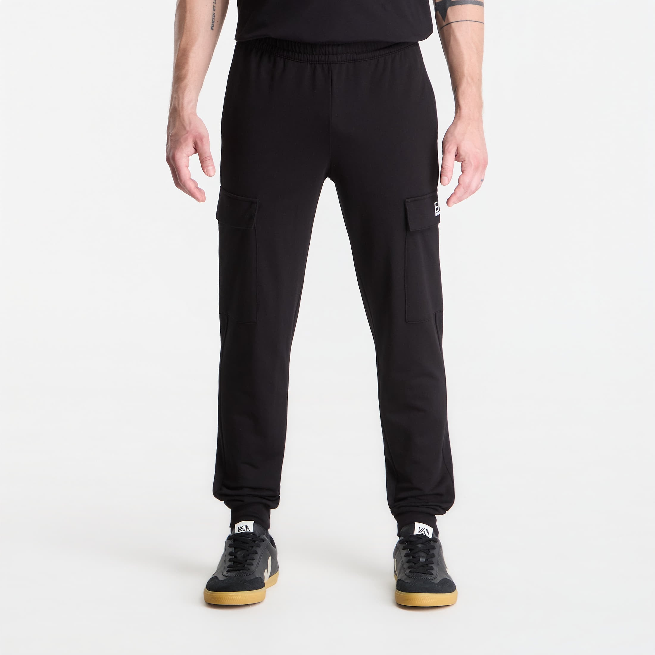 Ea7 Emporio Armani Męski Czarny Spodnie Dresowe Train Core Id M Pants Cargo Ch Xl