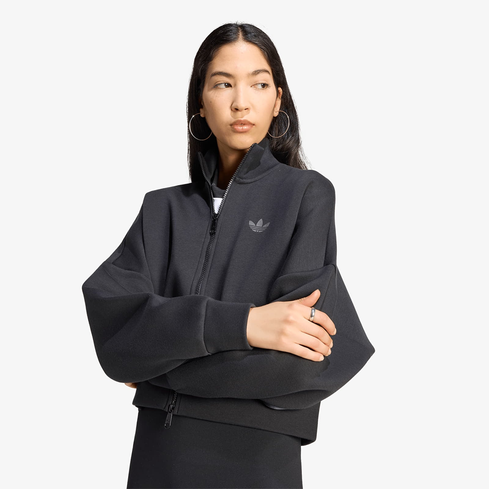 Women's Sweatshirts adidas Spacer Tracktop Black/ Black Reflective/ Night Grey