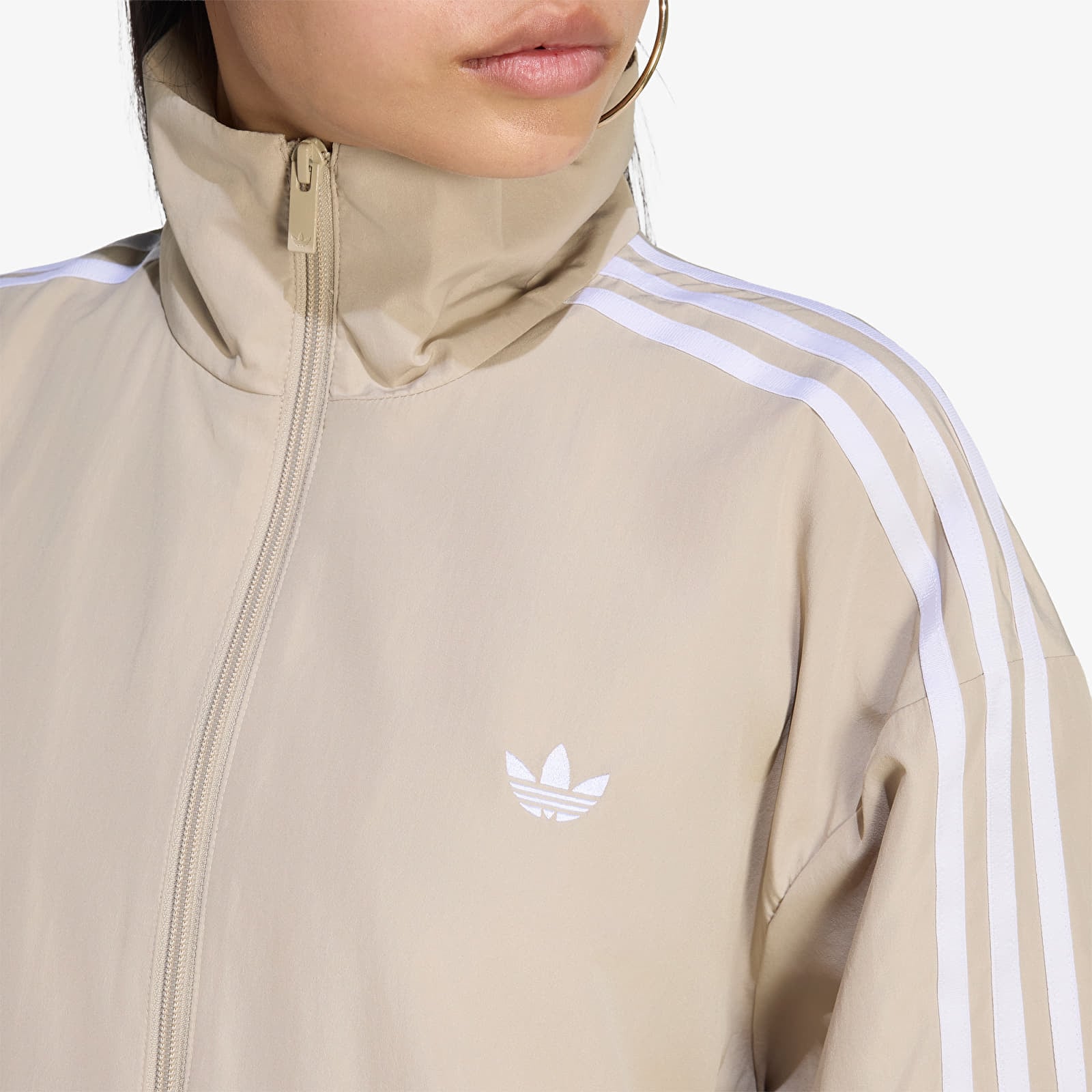 Dámske bundy adidas Firebird Adilenium Track Top Khaki Three/ White