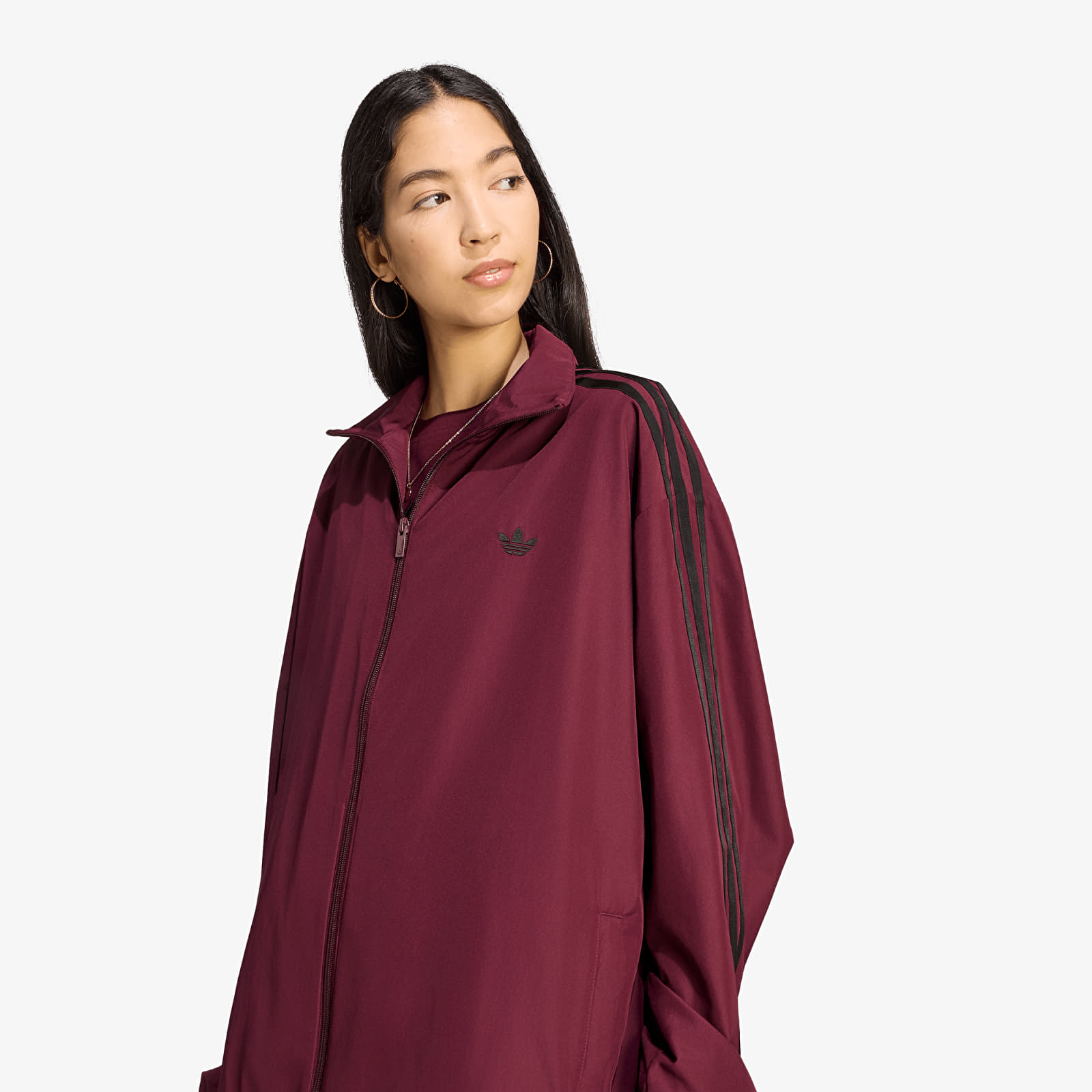Damesjassen adidas Firebird Adilenium Track Top Maroon/ Black