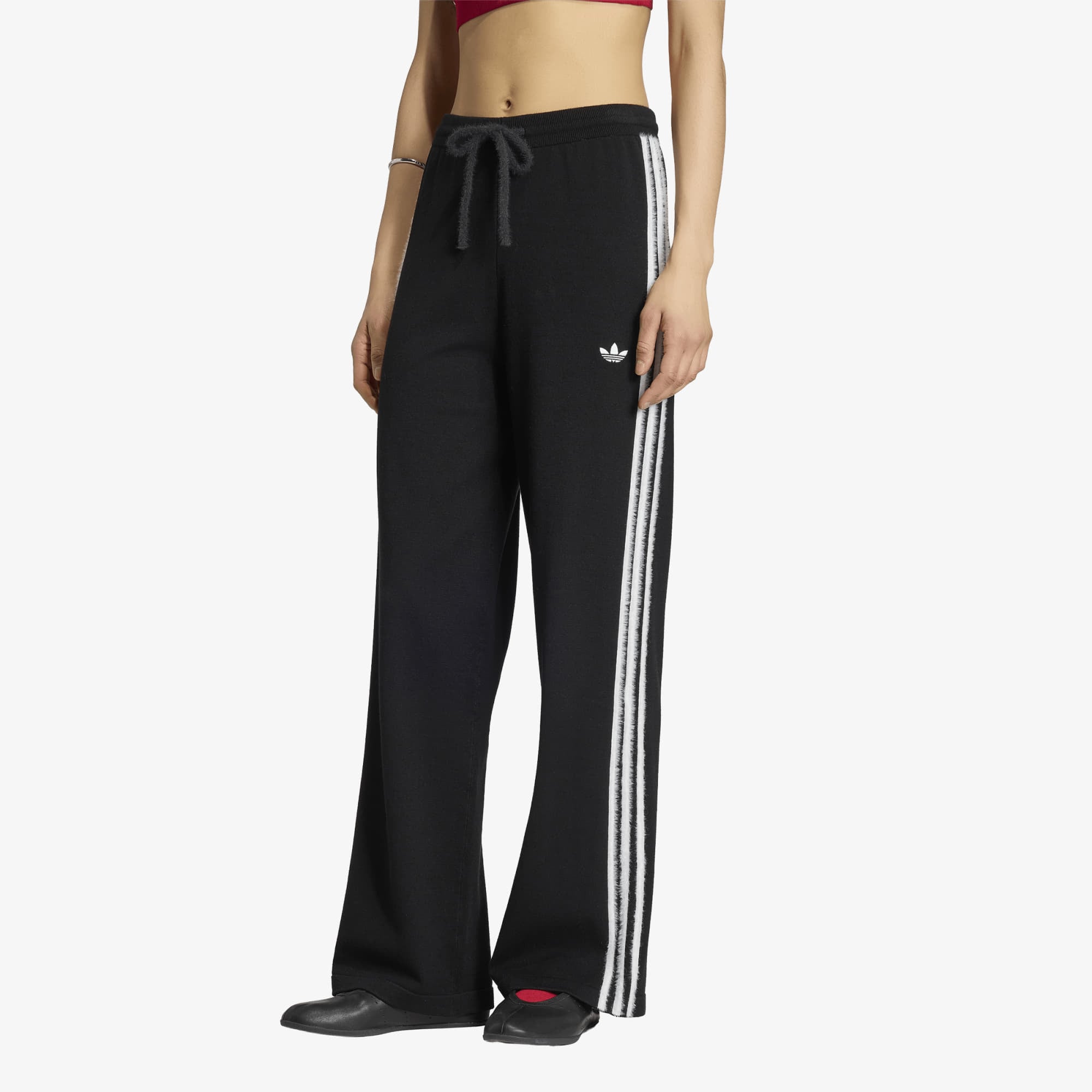 Παντελόνια adidas Knit Firebird Track Pants Black/ White XL